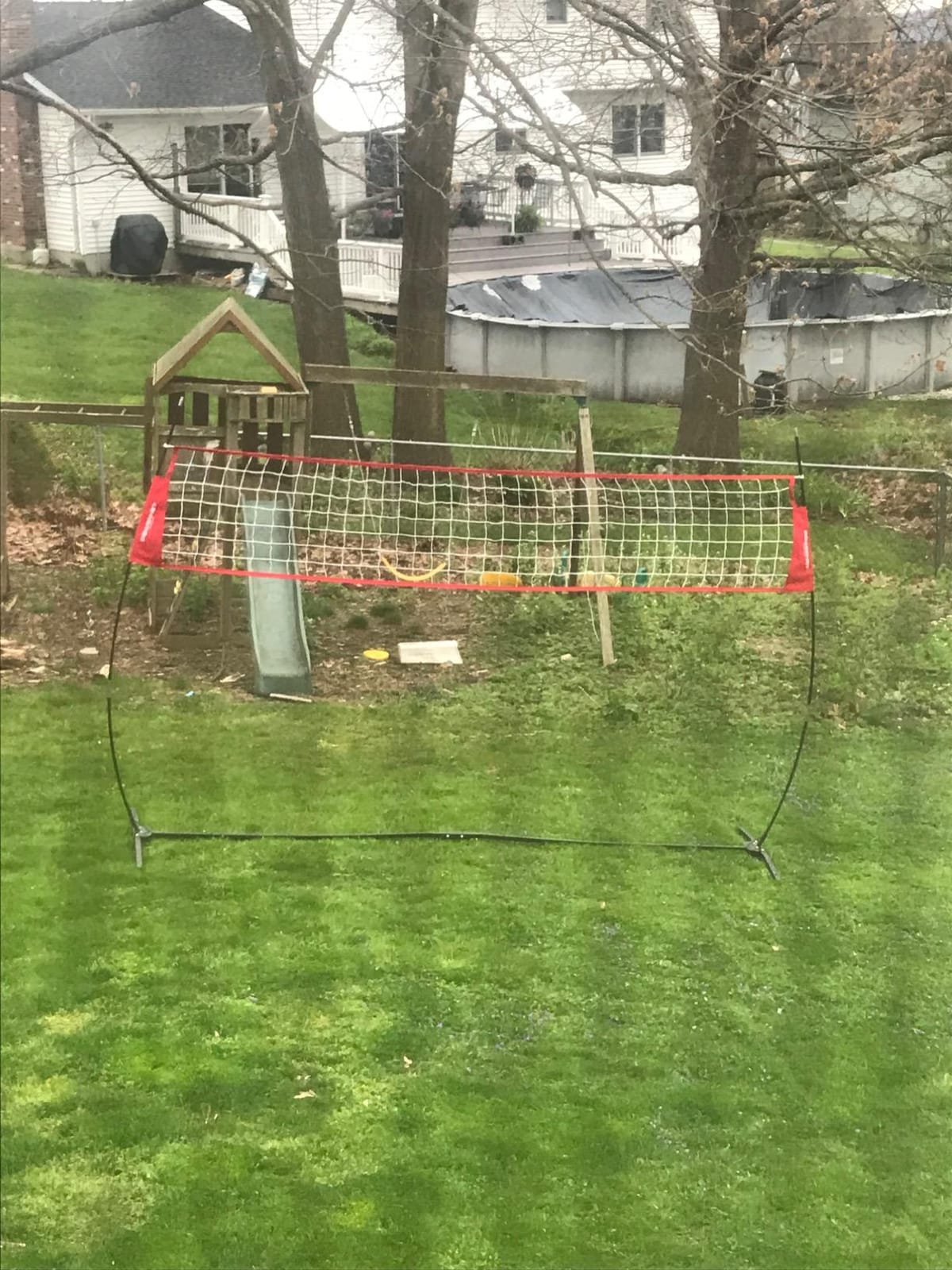 PowerNet Portable Volleyball Net for Backyard Training, Indoor Outdoor Volleyball Practice Equipment, Great for Hitting Serving Drills Small Scrimmage or 1 On 1 Game customer photo 2