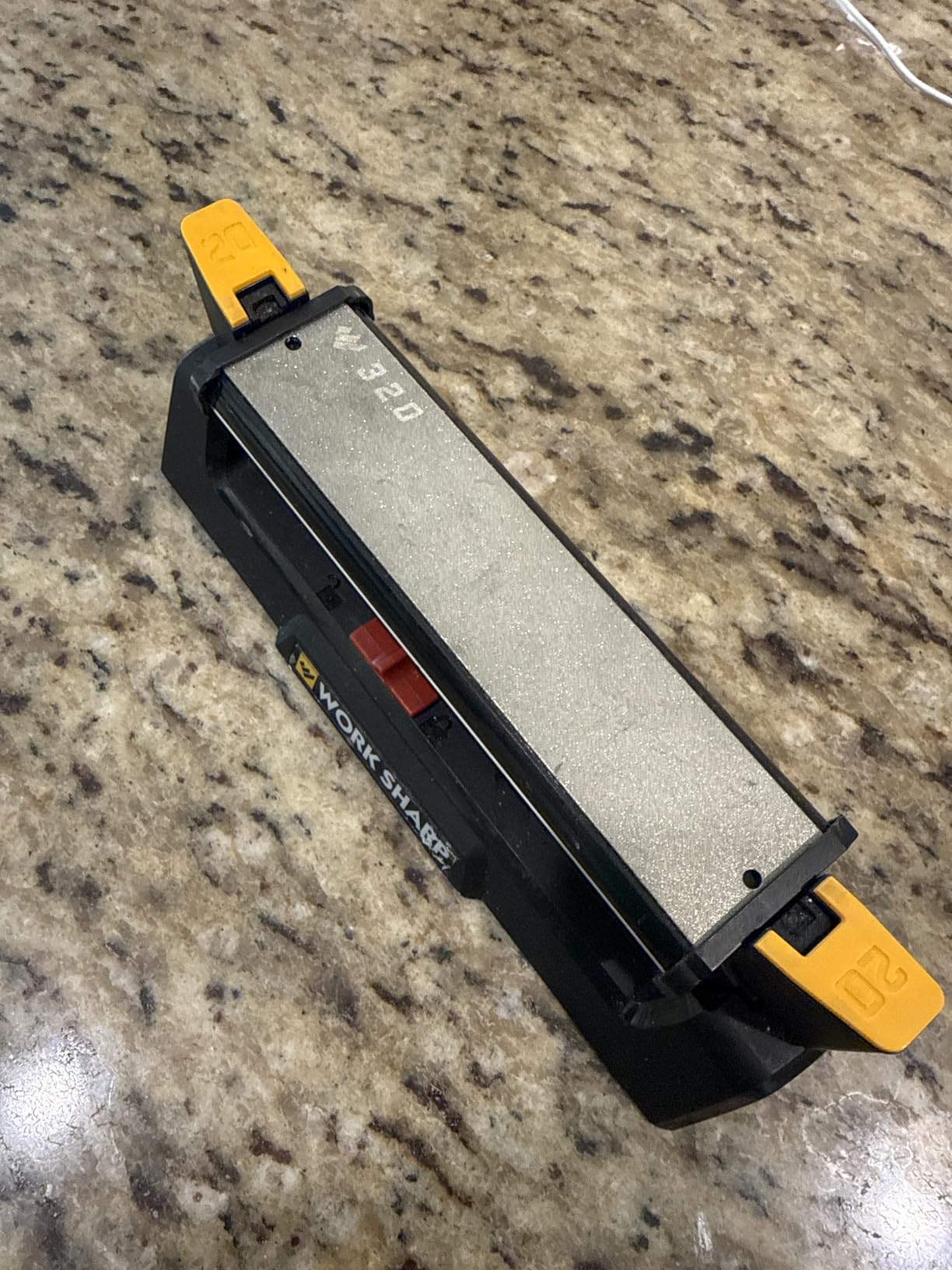 Work Sharp Benchstone Knife Sharpener, 3 sided for faster manual pocket or hunting knife sharpening customer photo 1