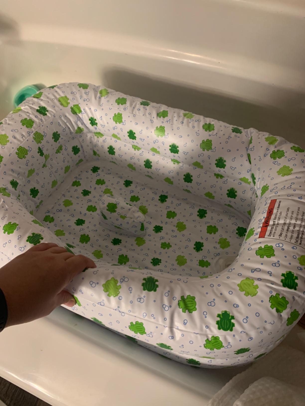Mommy's Helper Inflatable Baby Bathtub, Portable Bathtub, Ages 6-24 Months customer photo 1