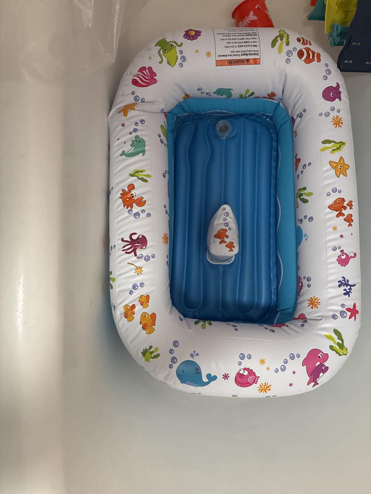 Mommy's Helper Inflatable Baby Bathtub, Portable Bathtub, Ages 6-24 Months customer photo 2