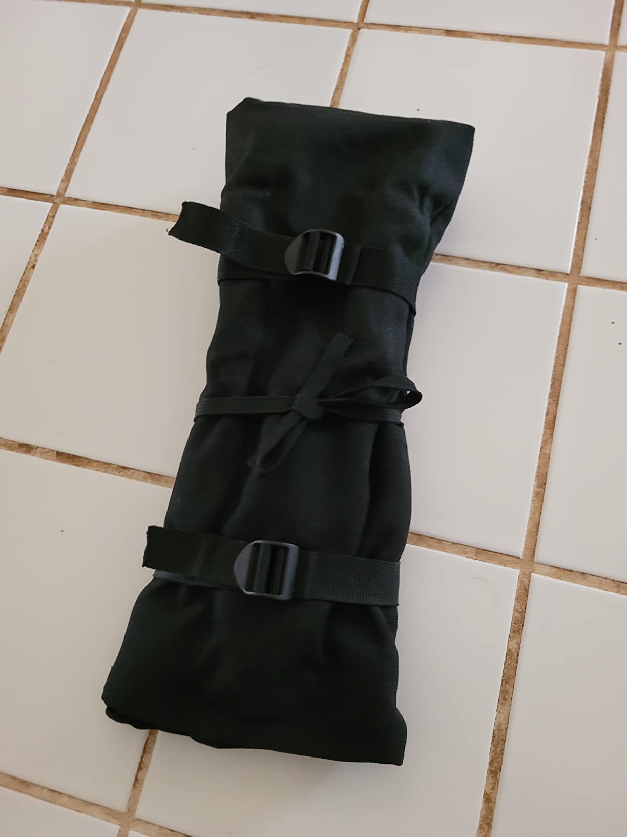 Denifiter Heavy Duty Waxed Canvas Chef Knife Storage Roll Bag With 7 Slots, Waterproof And Durable (Dark Green) customer photo 1