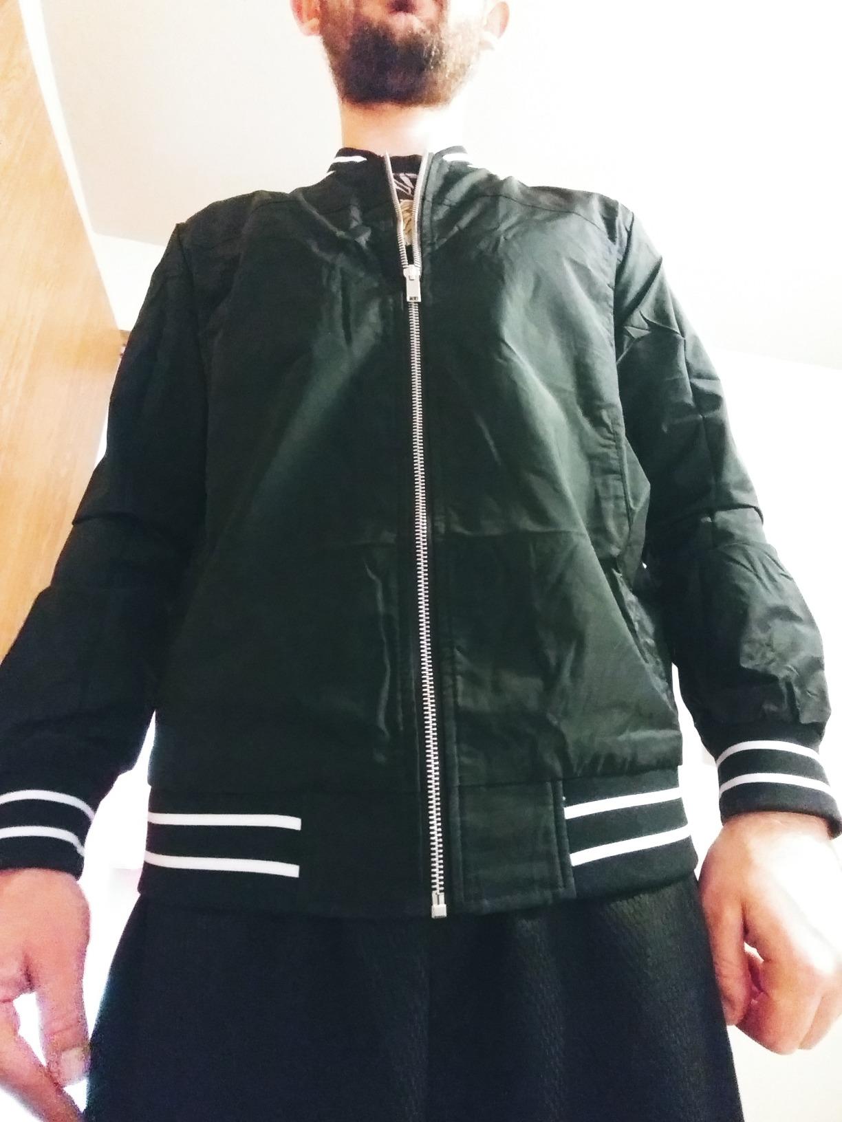 TACVASEN Mens Jacket Bomber Lightweight Windproof Coat for Daily Wear customer photo 1