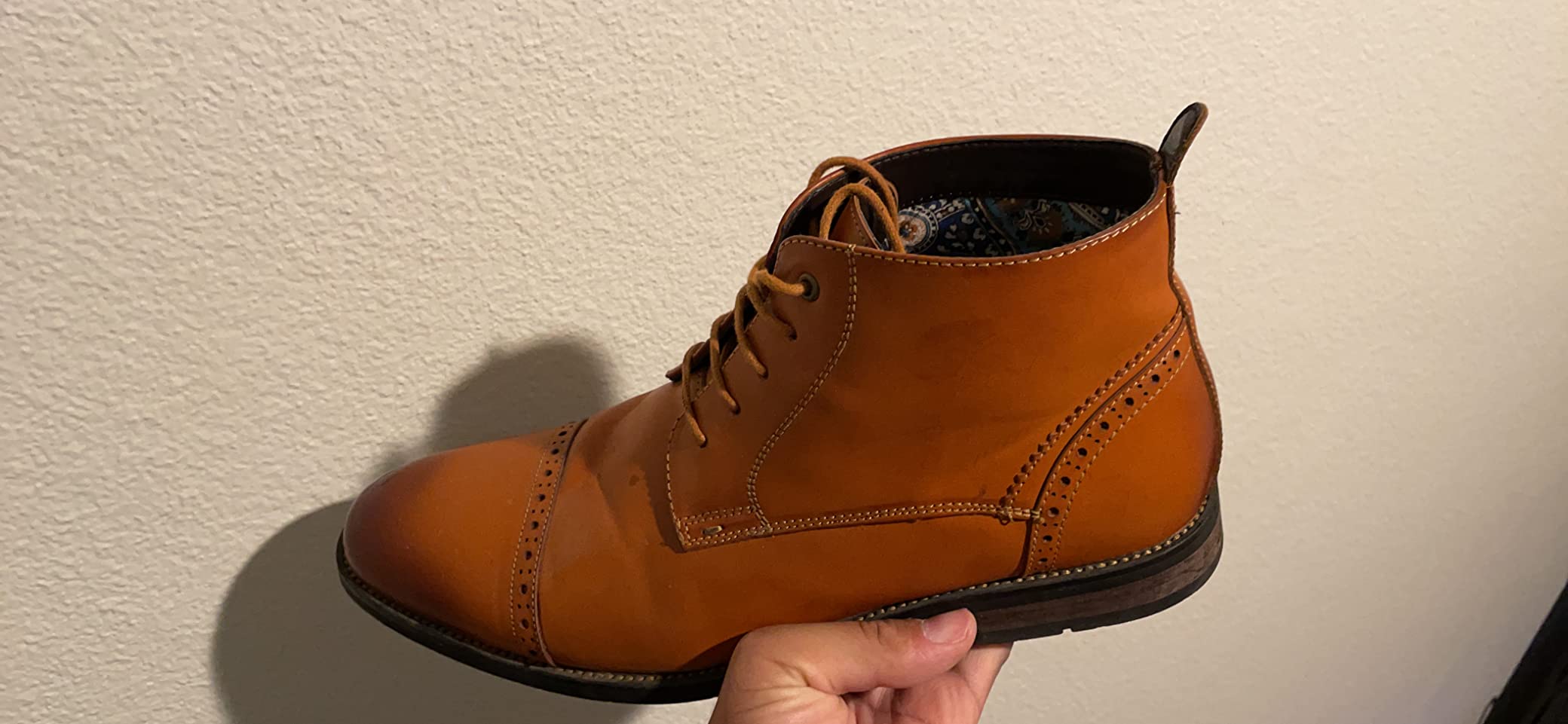 Bruno Marc Men's Dress Ankle Boots Cap Toe Oxford Boot customer photo 1