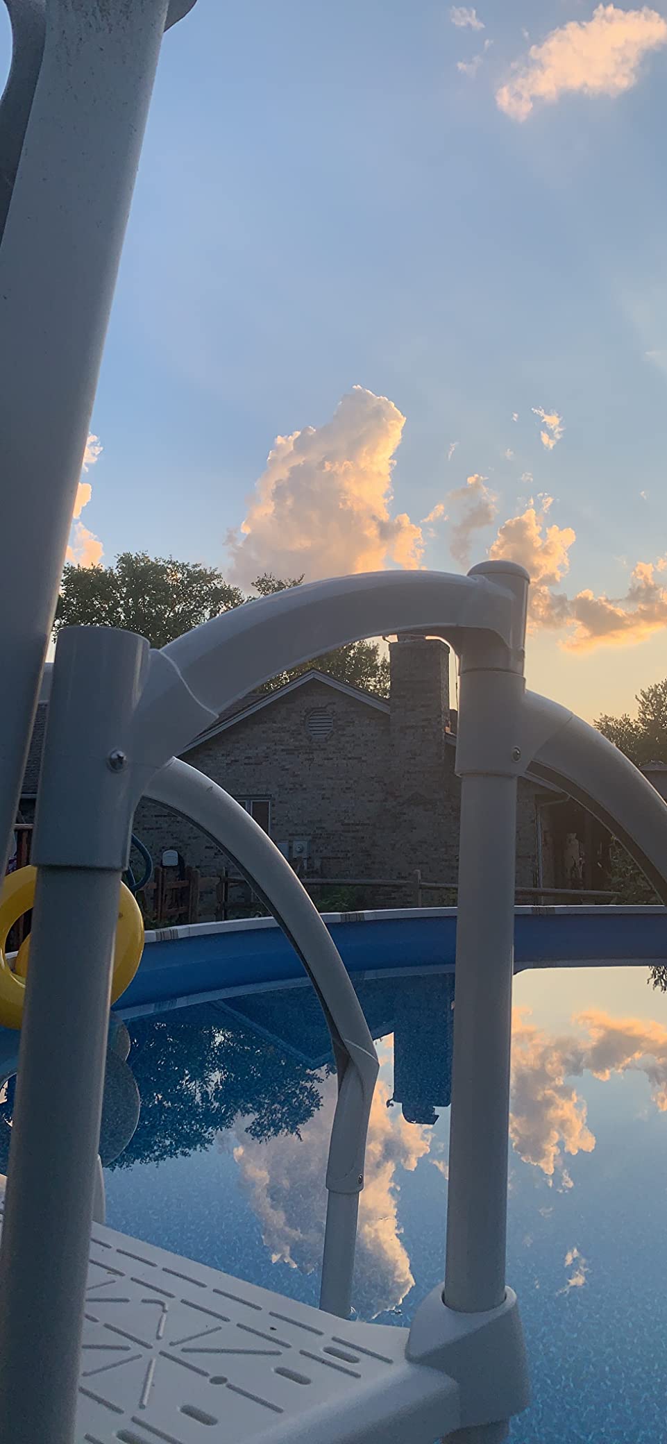 ECOTRIC Short Handrail for Above Ground Swimming Pool Step customer photo 1