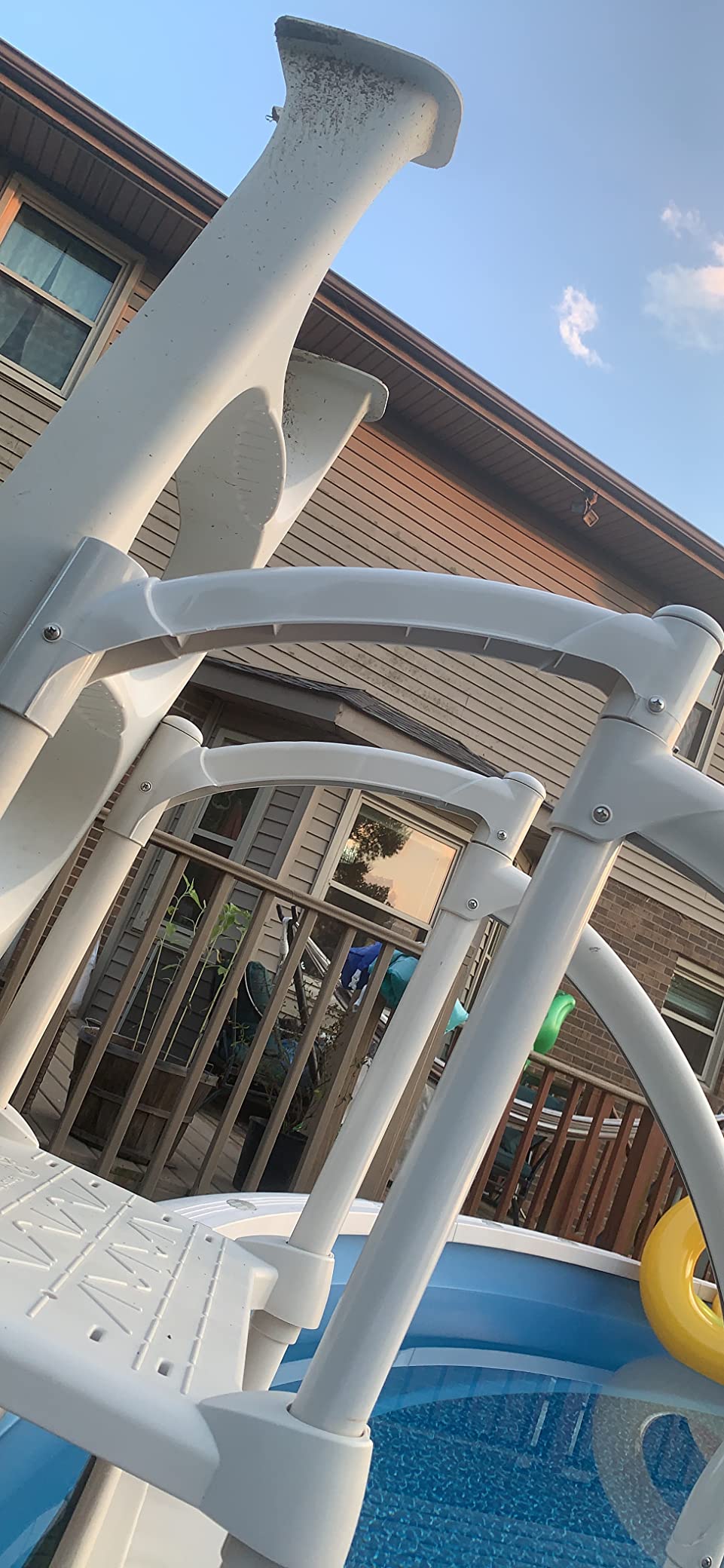 ECOTRIC Short Handrail for Above Ground Swimming Pool Step customer photo 2