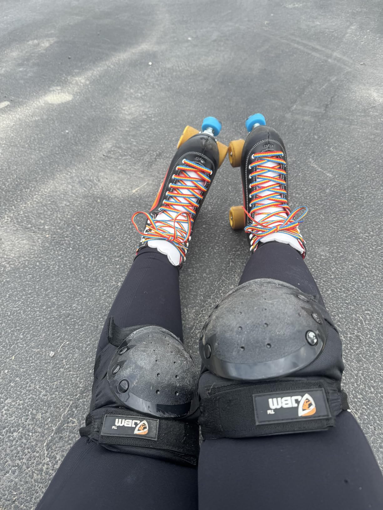 Moxi Rainbow Rider Roller Skates for Women - Beautiful, Durable, Supportive Rainbow Skates with Padded Lining, a Sturdy Plate, and Soft Outdoor Wheels customer photo 1