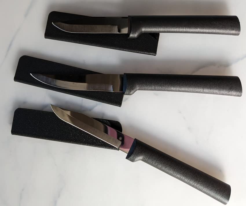XYJ Universal Knife Edge Guards for 3.5'' Paring Fruit Knife 3 Pcs Set Kitchen Chef Sheath Knife Sleeve ABS Knife Cover Knife Blade Protectors customer photo 2