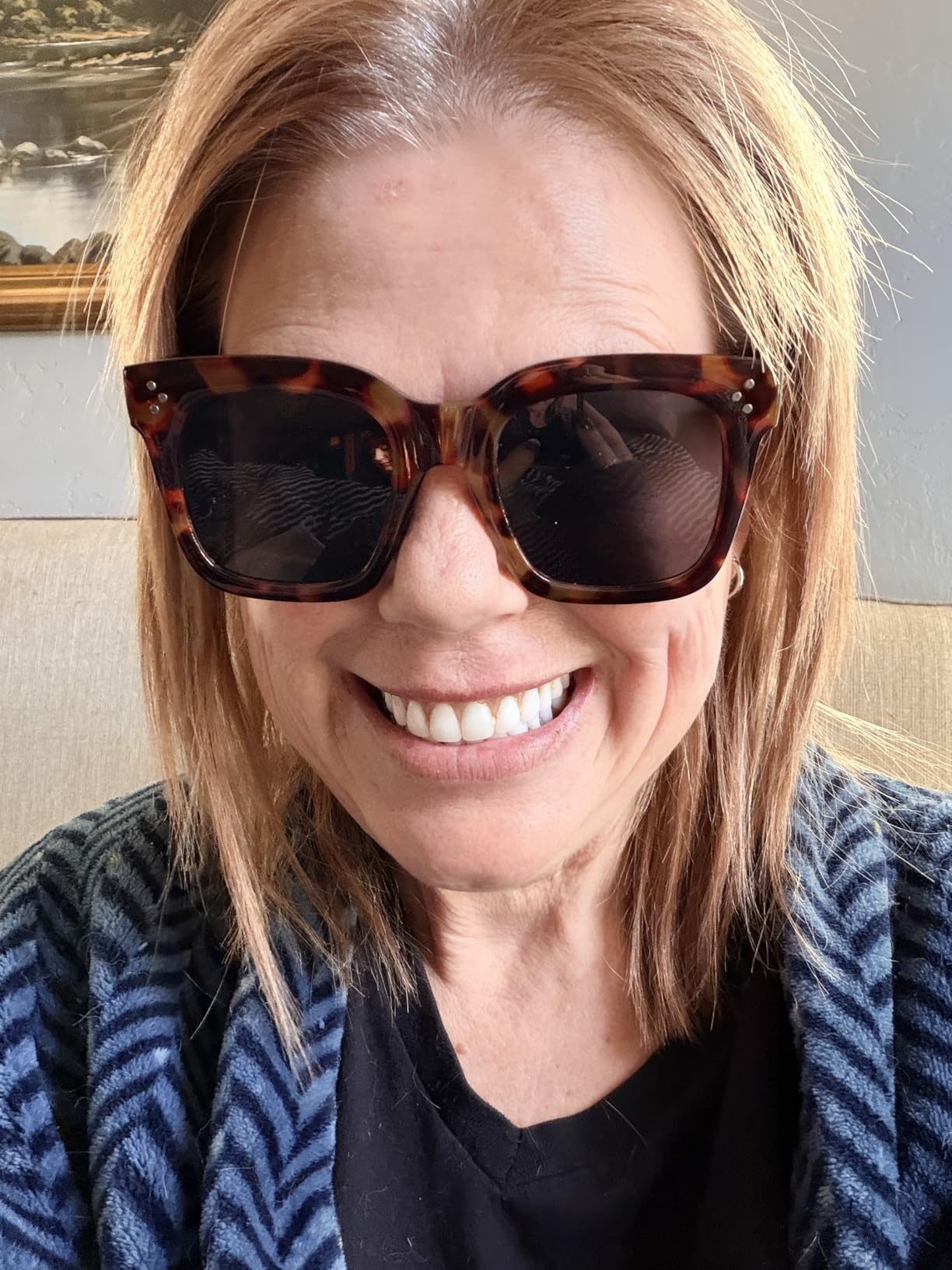 Vintage Women Oversized Sunglasses Designer Luxury Square Shades customer photo 2