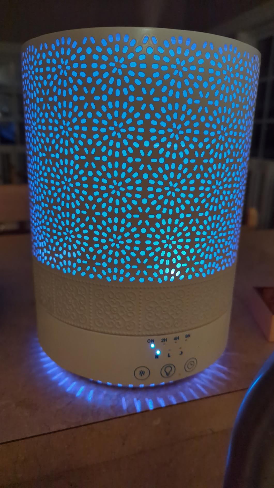 BlueHills 2500 ML Premium XL Essential Oil Diffuser Décor Cover Dark Wood | Aroma Humidifier Diffuser Combo for Large Room, Long Run, LED Color Lights, High Mist, Timer, Night Mode, 2.5L Capacity F004 customer photo 2