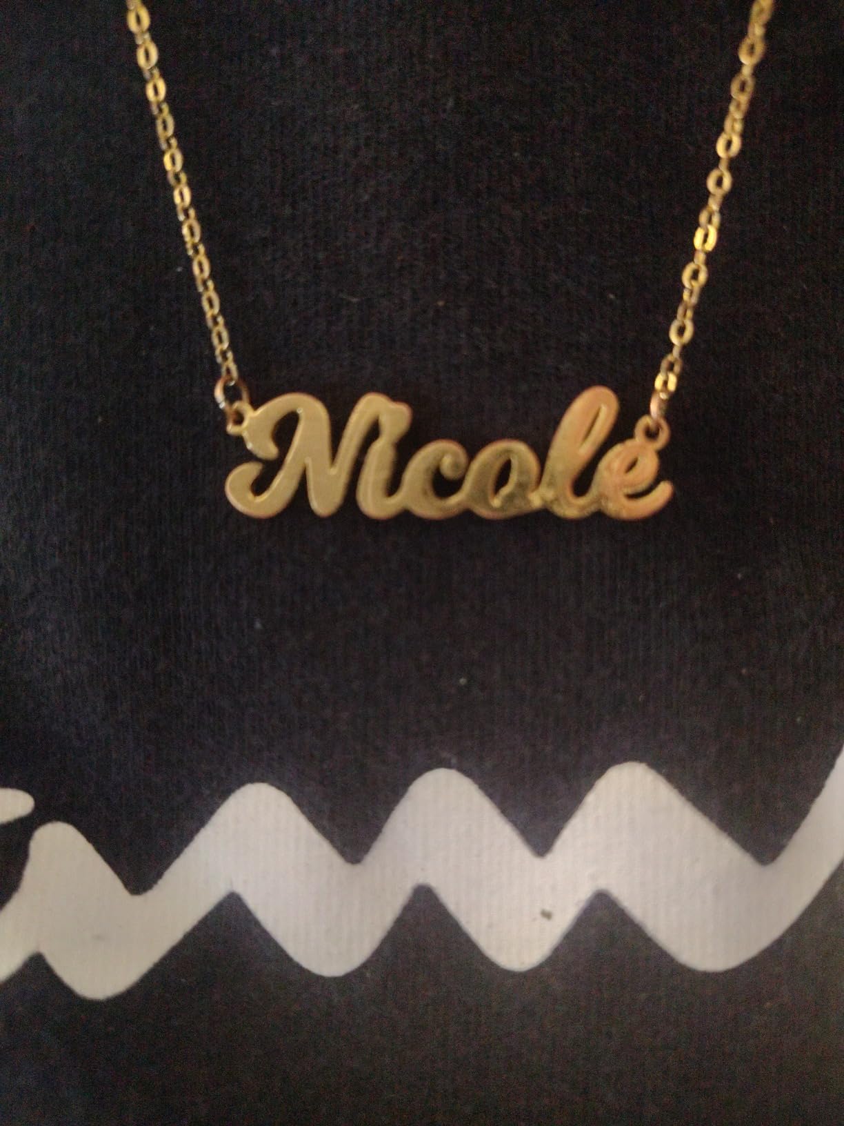 Ursteel Custom Name Necklace Personalized, 14K Gold Plated Personalized Name Necklace Dainty Name Plate Necklace Jewelry Personalized Gifts for Women customer photo 1