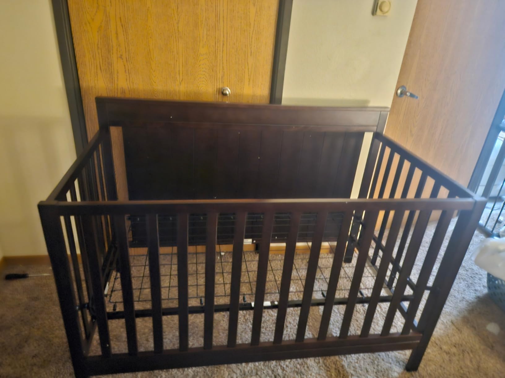 Oxford Baby Lazio 4-in-1 Convertible Crib, Dove Gray, GreenGuard Gold Certified customer photo 1