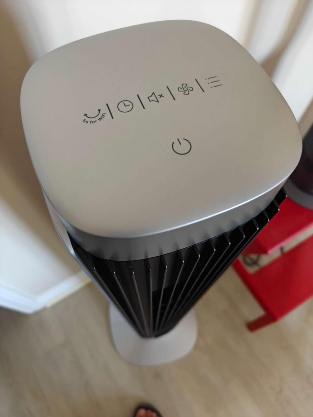DREO Tower Fan for Bedroom, Upgraded DC 28ft/s Velocity, 9 Speeds customer photo 1