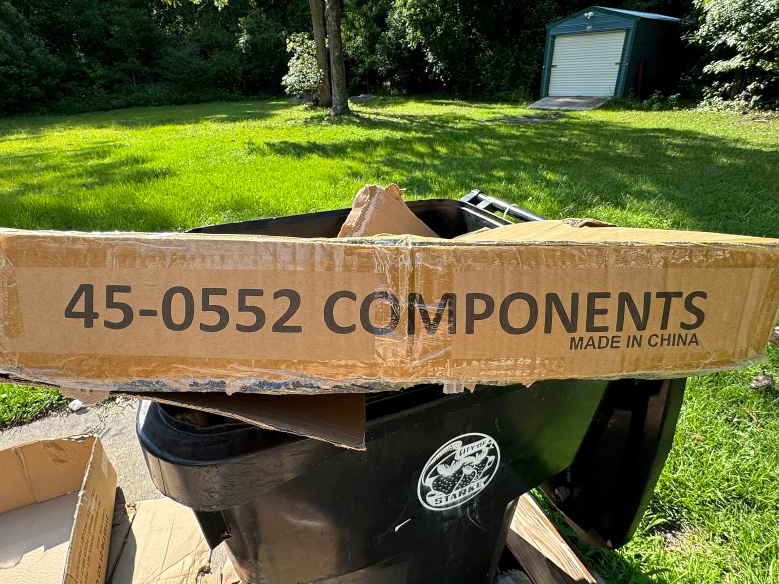 Agri-Fab Tow Behind Poly Dump Swivel Cart for Lawn Tractors and Mowers, 700 lb Capacity, 12 Cu Ft Utility Trailer customer photo 2