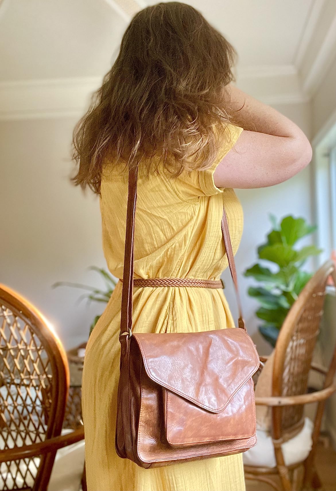 Ozora Genuine Leather Crossbody Purse for Women, Shoulder Bag customer photo 1