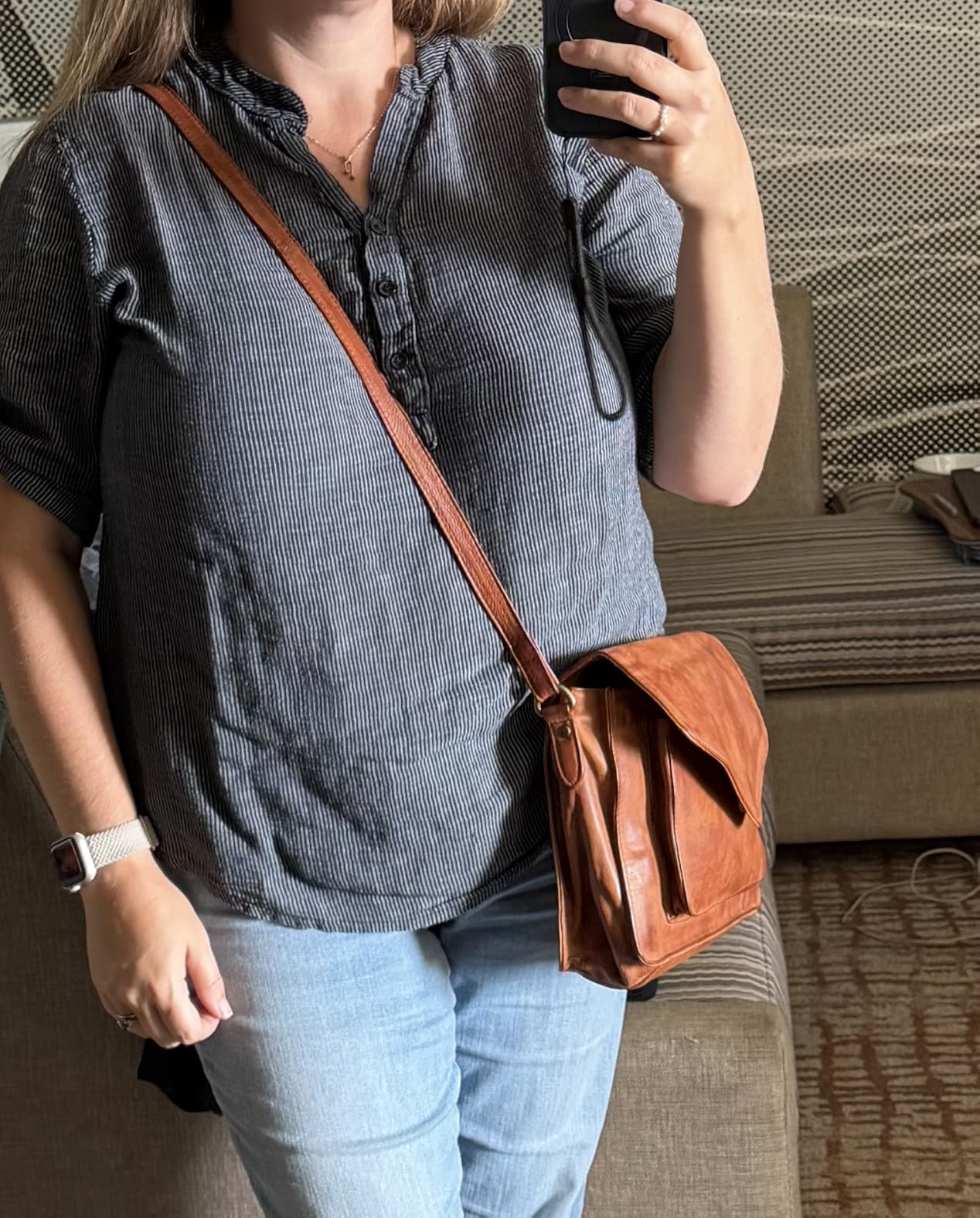 Ozora Genuine Leather Crossbody Purse for Women, Shoulder Bag customer photo 2