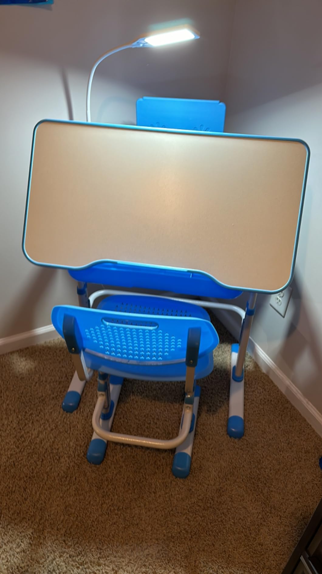 Cantonape Kids Desk and Chair Set Children School Study Desk for Boys Girls customer photo 2