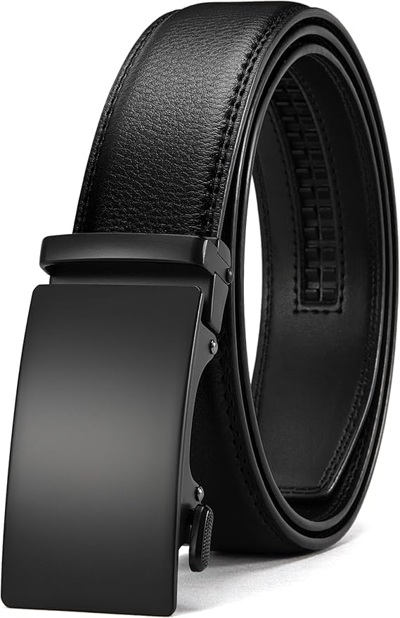 CHAOREN Mens Leather Ratchet Belt - 1 3/8