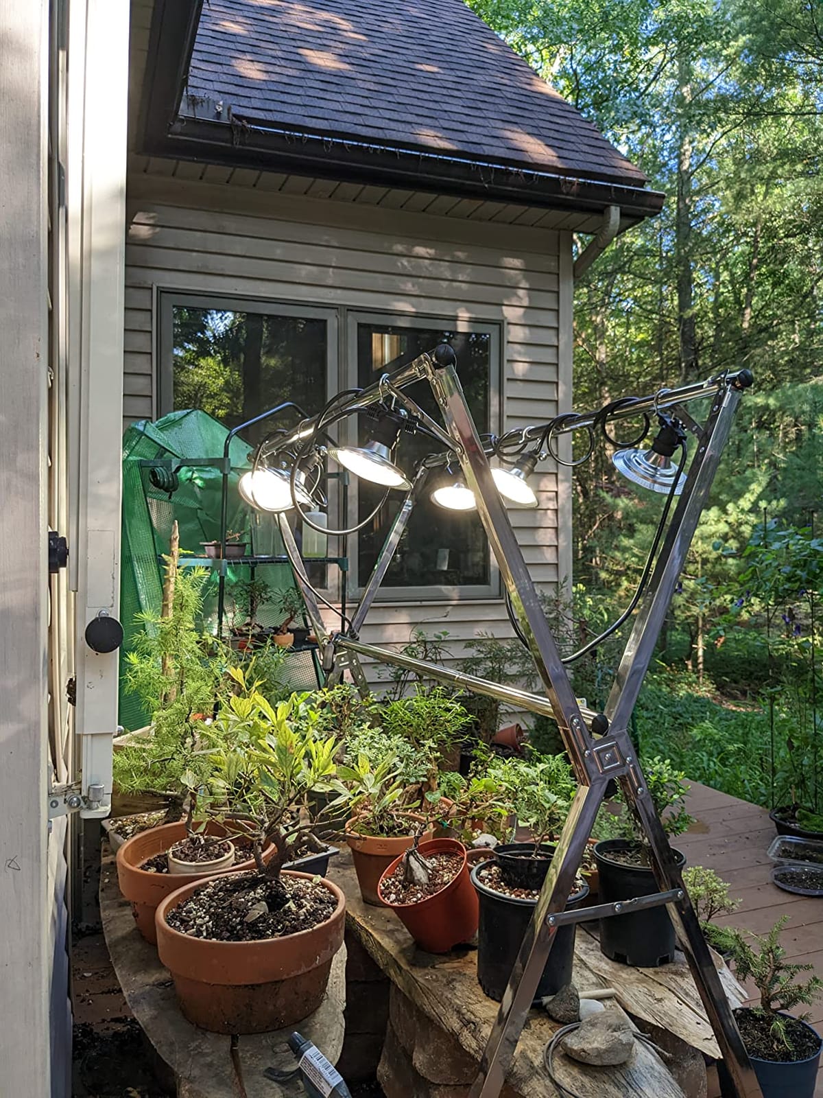 Outdoor LED Grow Lights for Greenhouse 6-Light Waterproof String Grow Light, Full Spectrum LED Plant Grow Light Lamp, Waterproof Greenhouse Grow Lights for Seedling, Veg, Flower customer photo 1