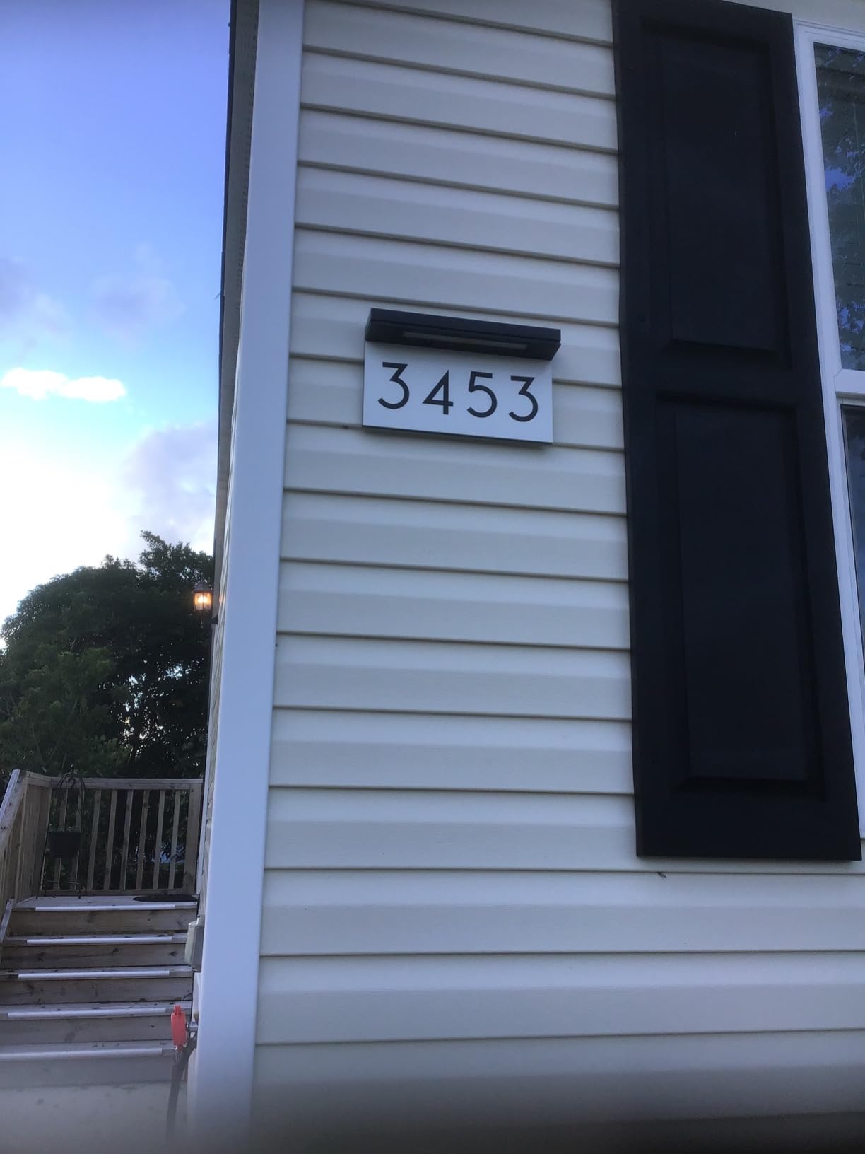 Solar House Numbers for Outside, Address Plaques for House Waterproof customer photo 2
