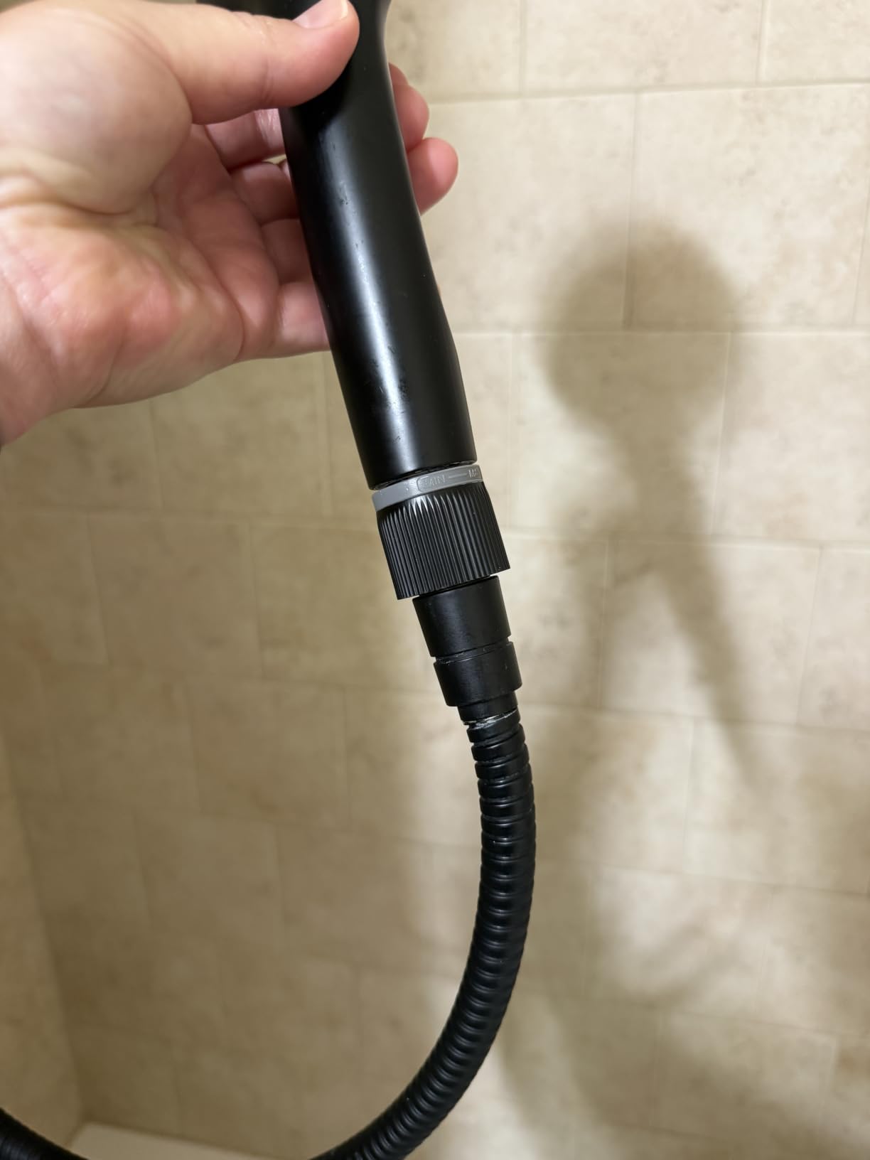 Shower Head, 8'' High Pressure Rainfall/Handheld Shower Combo, Matte Black customer photo 1