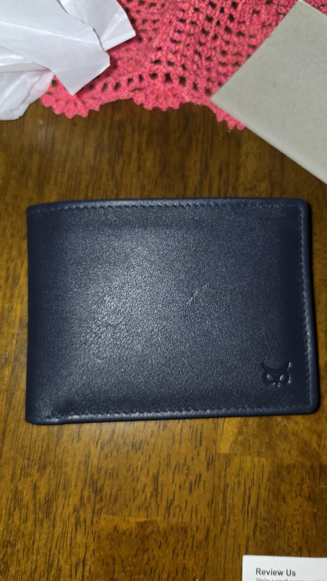 Real Leather Mens Bifold Wallet RFID Blocking Slim Minimalist Front Pocket - Thin & Stylish with ID Window in Gift Box (Crazy Horse, Coffee) customer photo 2