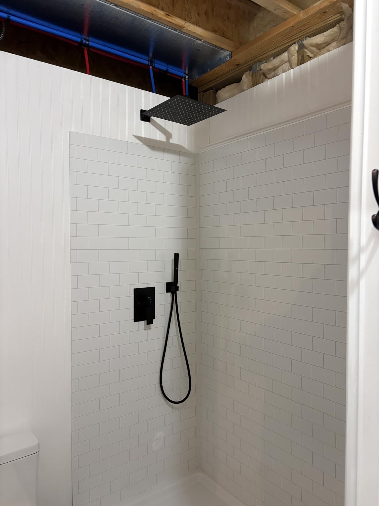 Aolemi Shower System with Rain Head and Handheld,12-Inch,Matte Black customer photo 2
