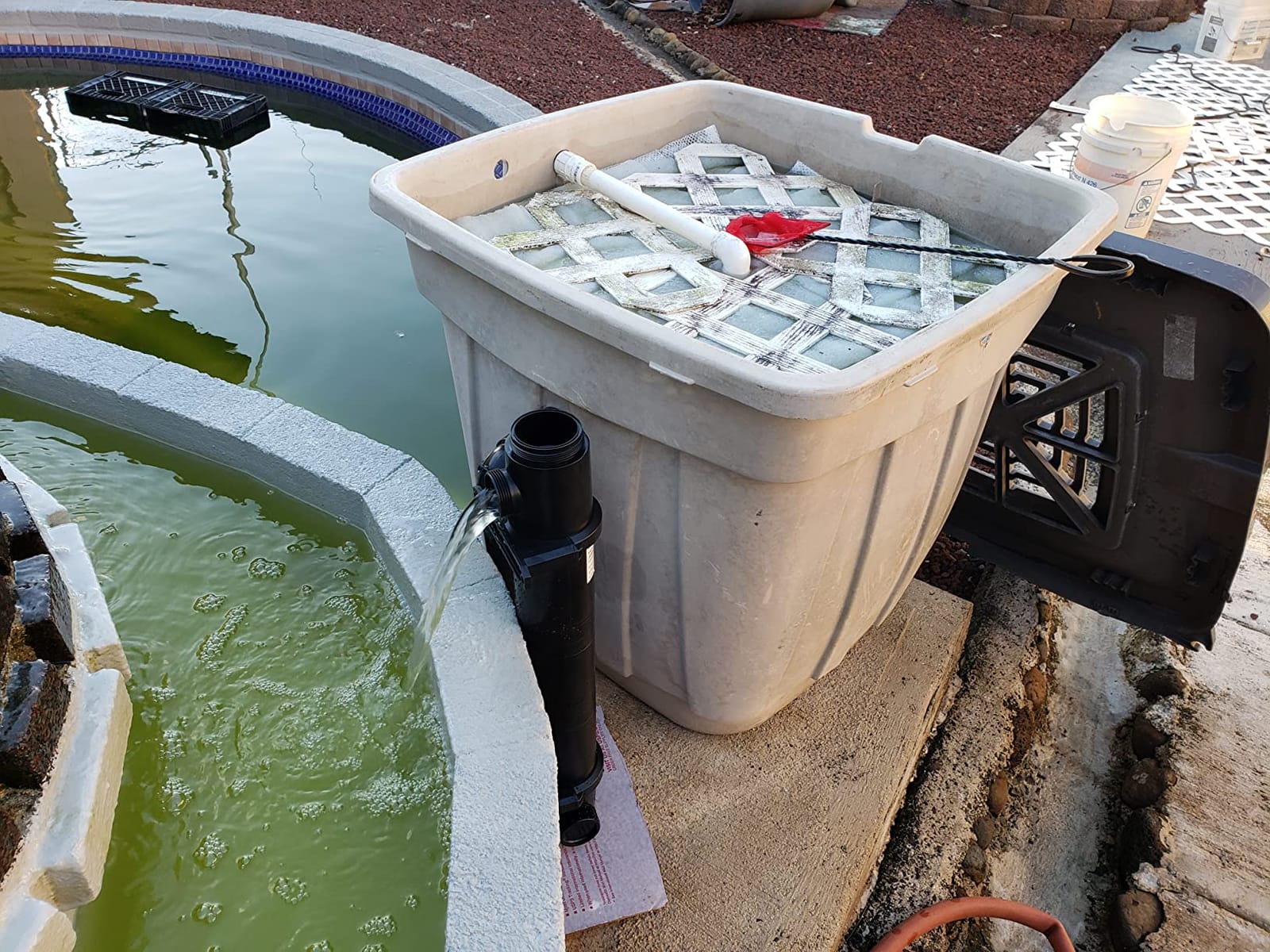 Jebao PU-55 Pond and Aquarium Clarifier, 55-watt, Black customer photo 2