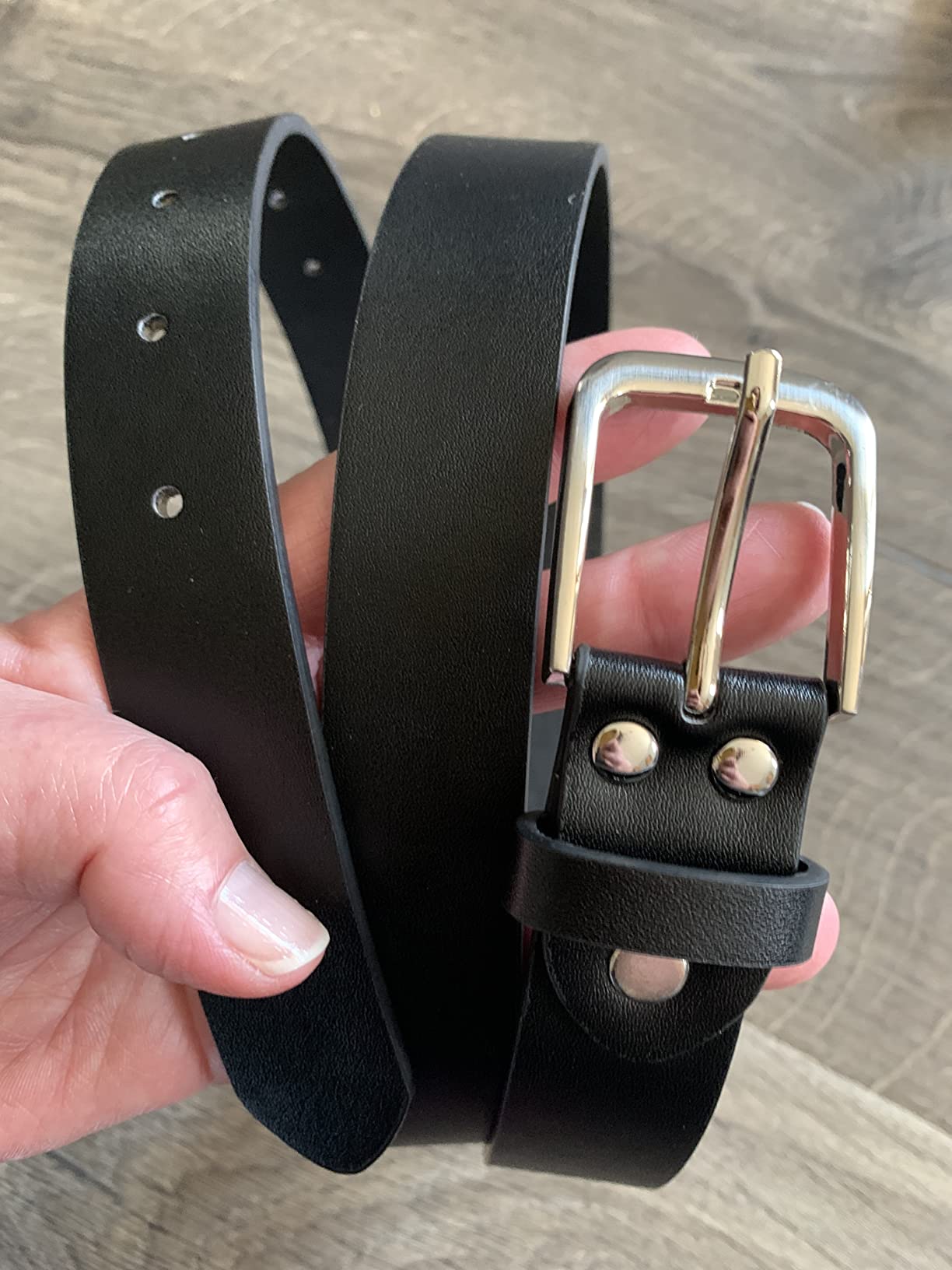 WHIPPY Women Casual Leather Belt for Jeans Pants, Fashion Ladies Waist Dress Belt customer photo 2