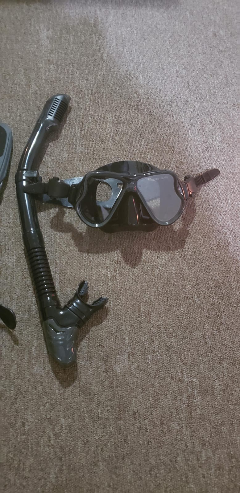 Snorkeling Gear for Adults, Panoramic Mask Anti-Fog & Dry Snorkel customer photo 2