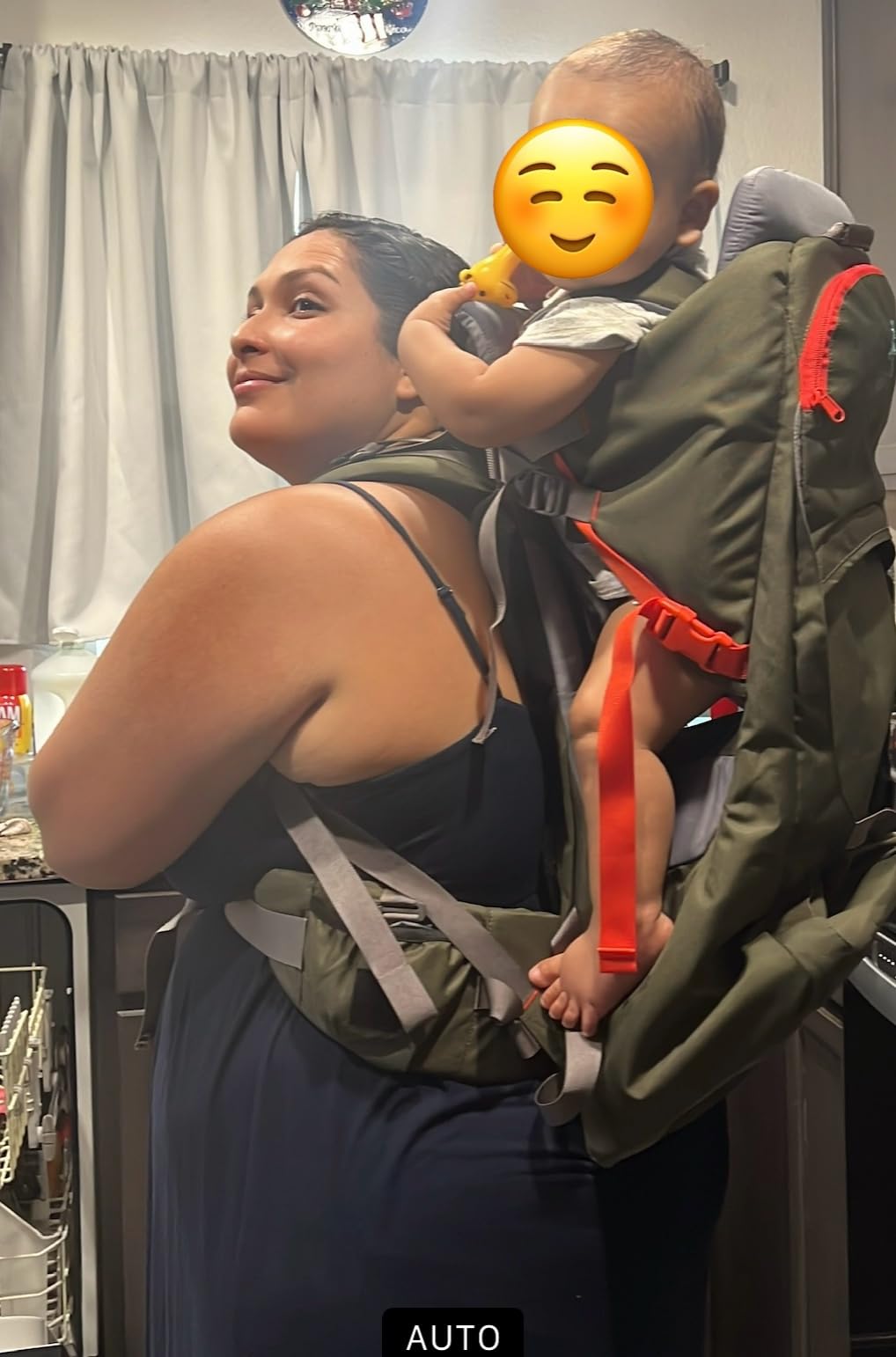 WIPHA Toddler Hiking Carrier, Baby Backpack with Sun Canopy & Storage customer photo 2