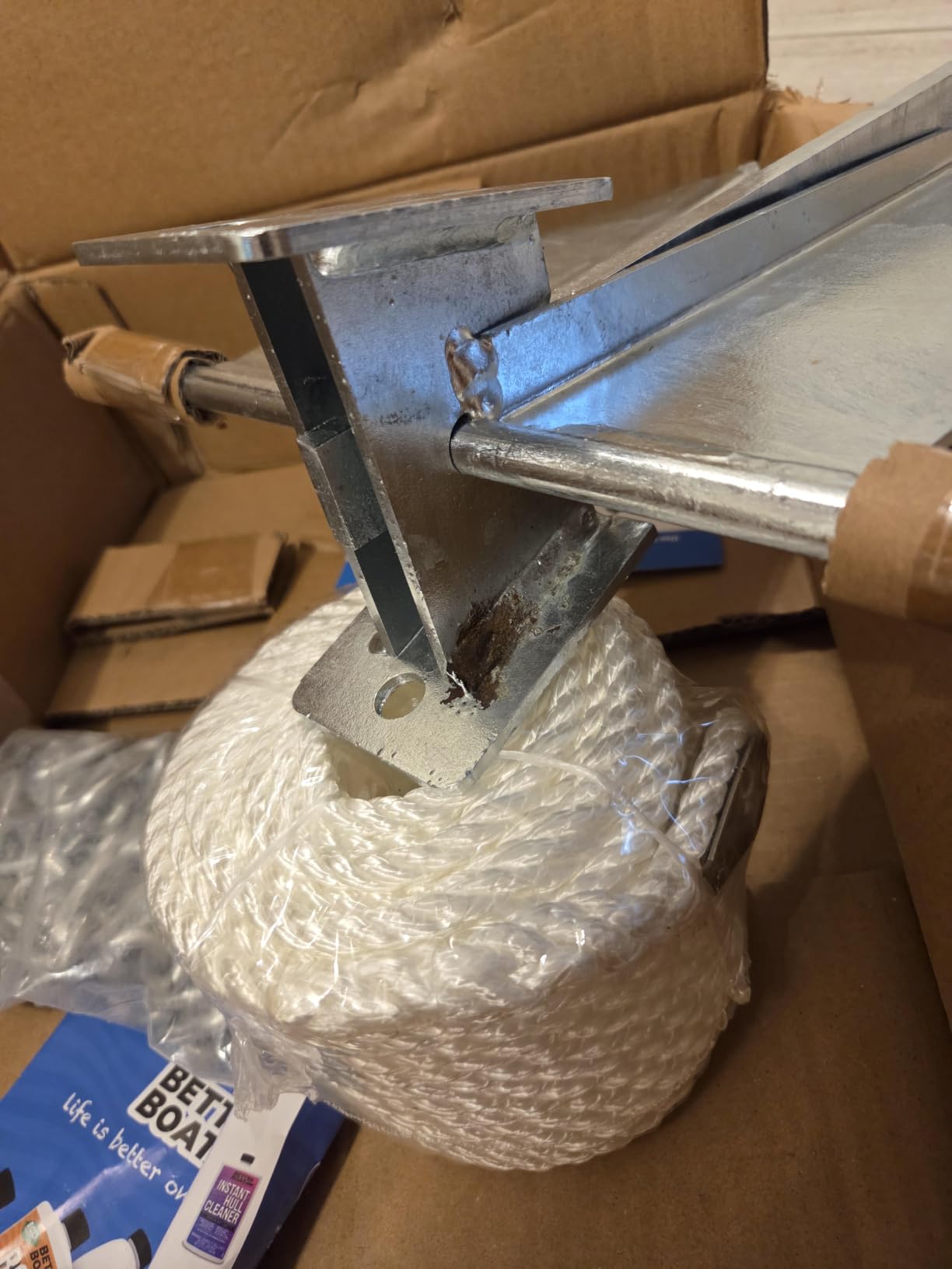 Boat Anchor Kit with Rope and Chain, Heavy Duty Fluke Anchor for Boats customer photo 2