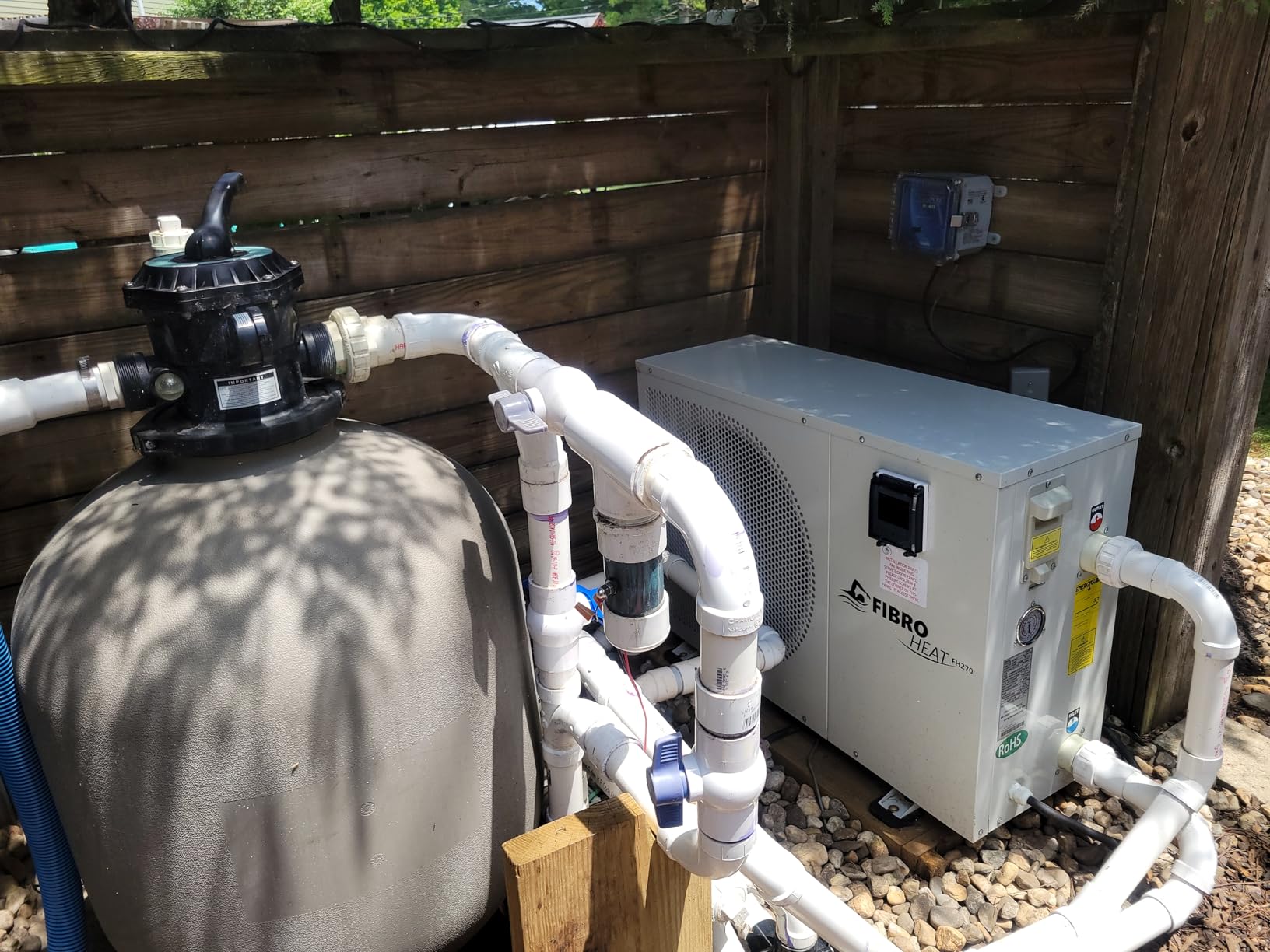 FibroPool Swimming Pool Heat Pump - FH270 70,000 BTU - for Above Ground and Inground Pools and Spas - High Efficiency, All Electric Heater - No Natural Gas or Propane Needed customer photo 1