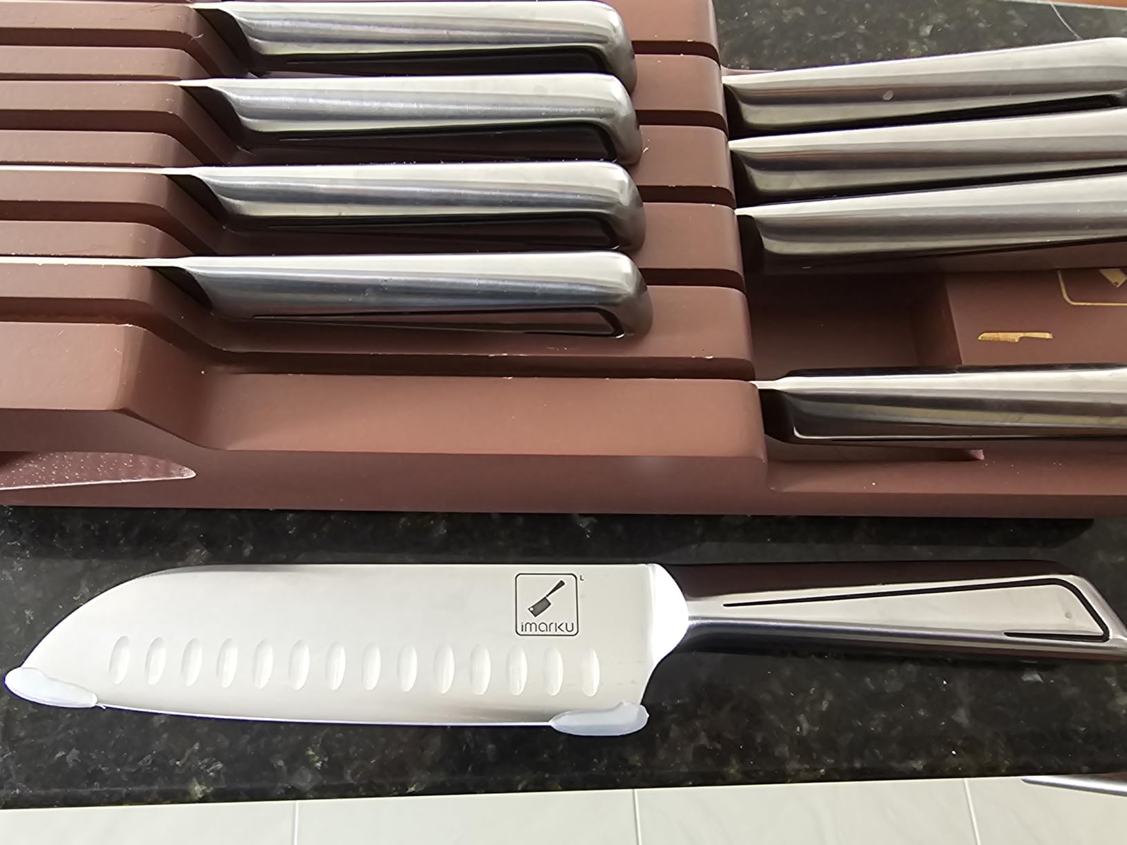 imarku 14 Piece Stainless Steel Knife Set with Build-in Sharpener customer photo 2