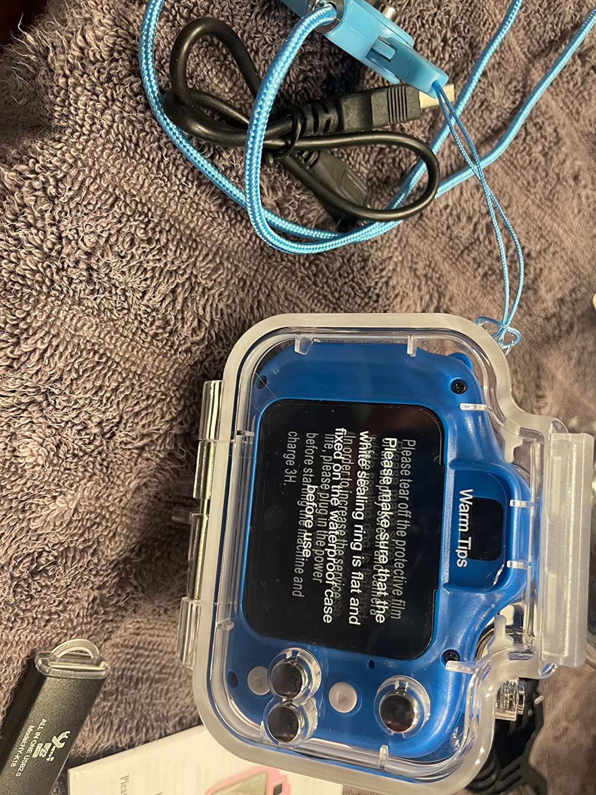 Kids Waterproof Camera 12MP 1080P Digital Camera with 32GB Card & Case customer photo 1