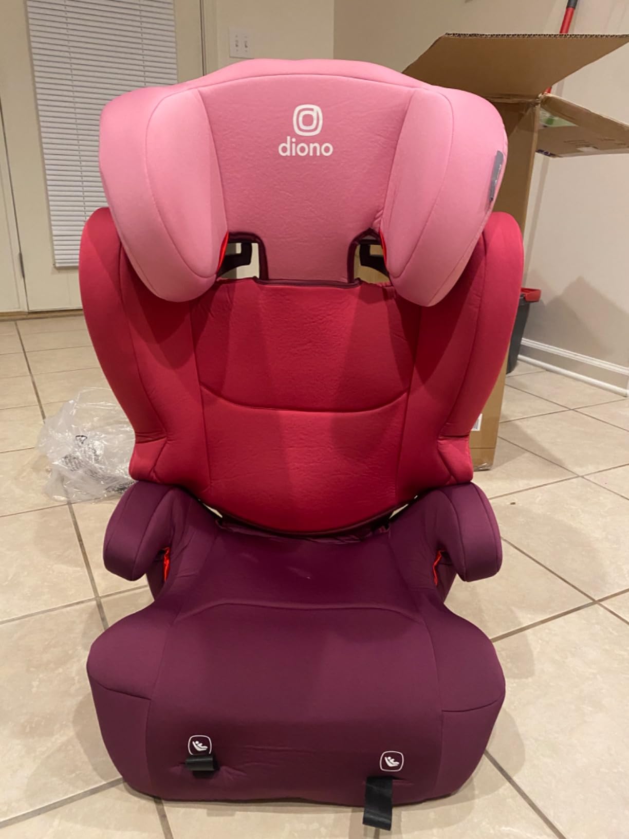 Diono Cambria 2 XL, Dual Latch Connectors, 2-in-1 Belt Positioning Booster Seat, High-Back to Backless Booster, Space and Room to Grow, 7 Headrest Positions, 8 Years 1 Booster Seat, Black customer photo 1