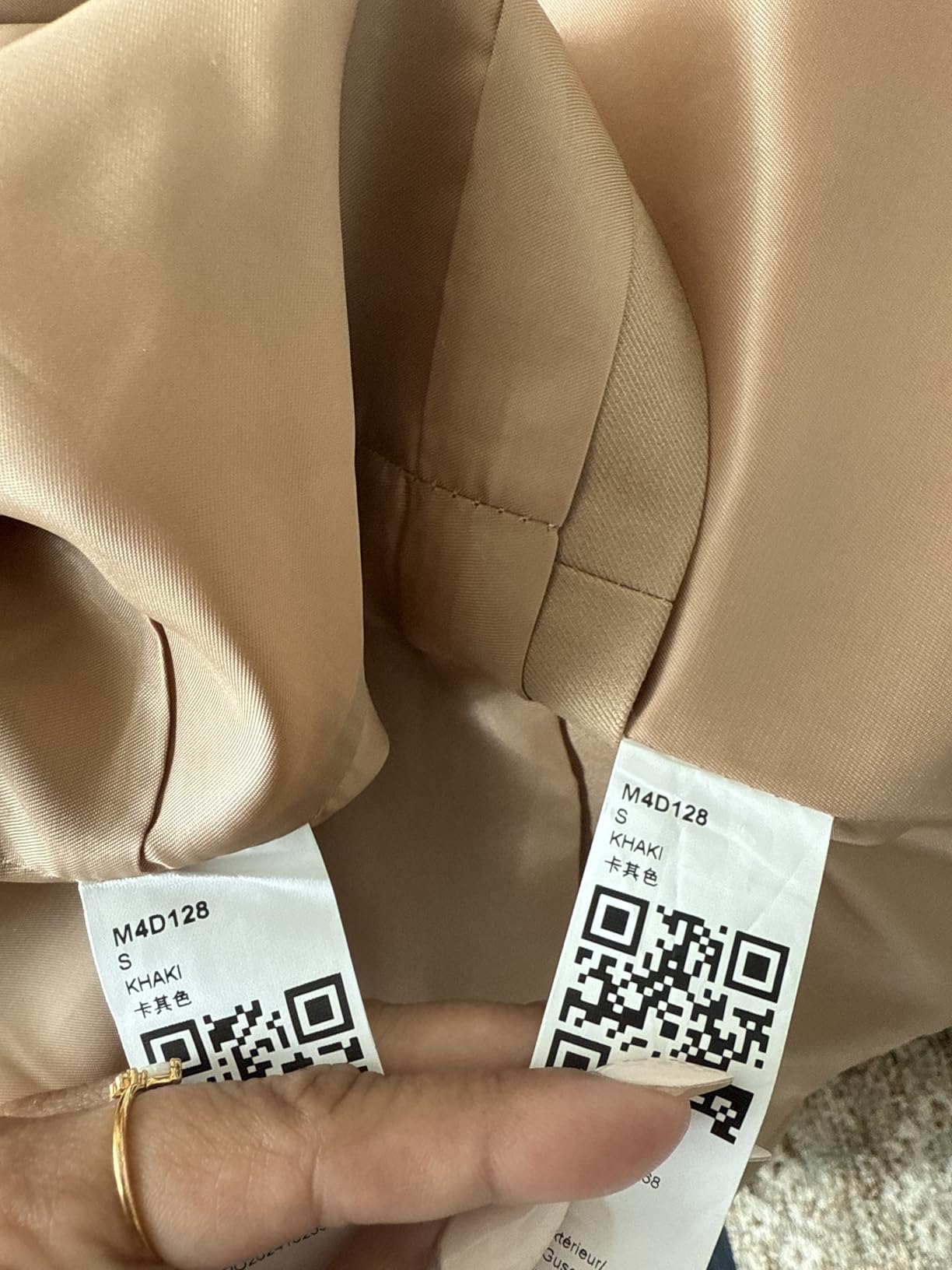Fisoew Women's Long Trench Coat Double Breasted Windproof Classic Overcoat customer photo 1