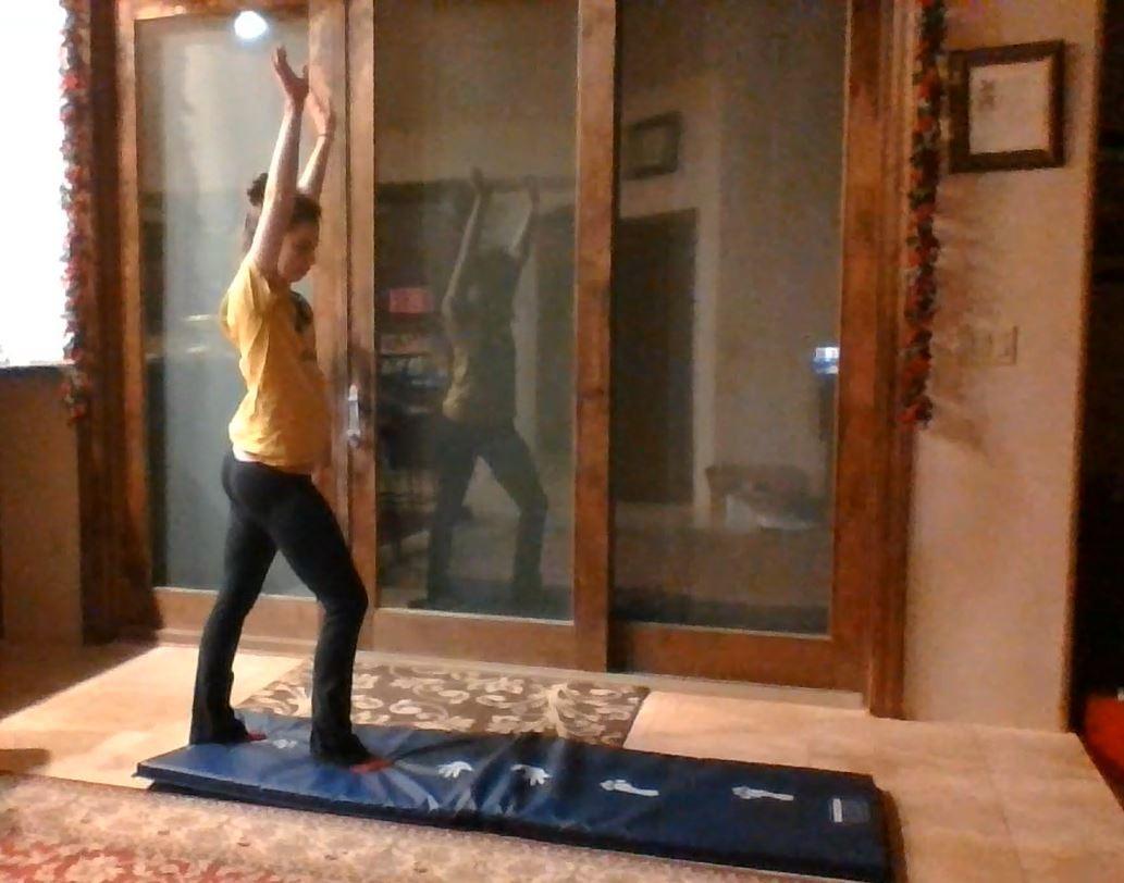 Z Athletic Kids Balance Beam and Cartwheel Trainer Folding Mat for Gymnastics and Tumbling customer photo 2