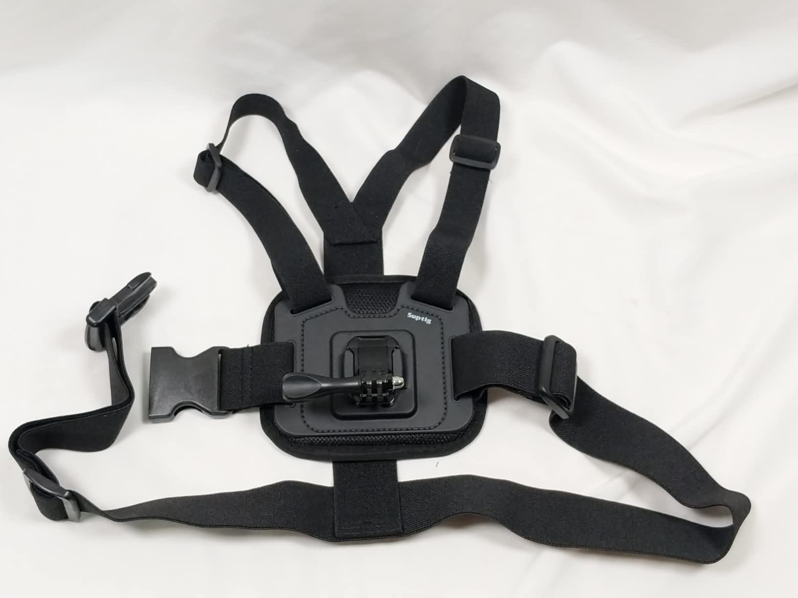 Suptig Chest Mount, Adjustable Chest Strap, Breathable Material Compatible for Gopro Hero 12 Hero 11 Hero 10 Hero 9 Hero 8 Hero 7 Hero 5 Hero 4 Hero 3, AKASO, DJI osmo and More Action Cameras (Black) customer photo 1