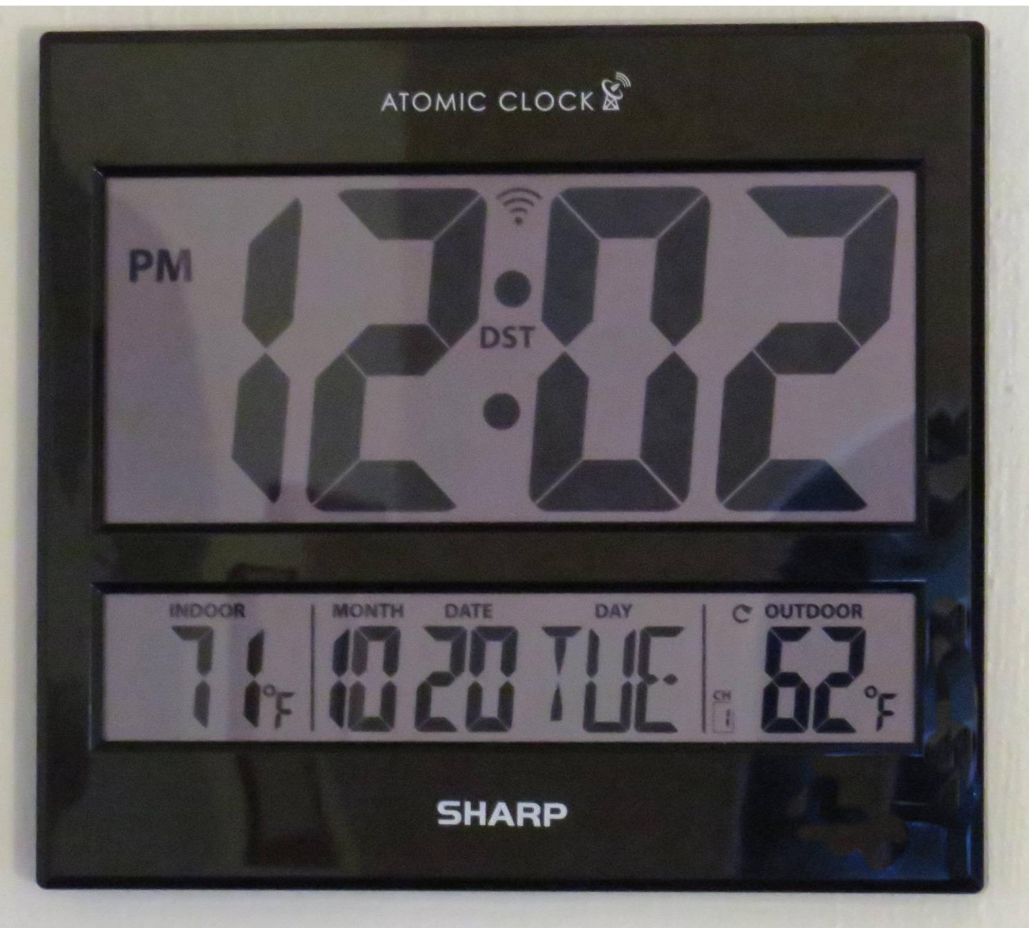 Sharp Atomic Digital Wall Clock, 3