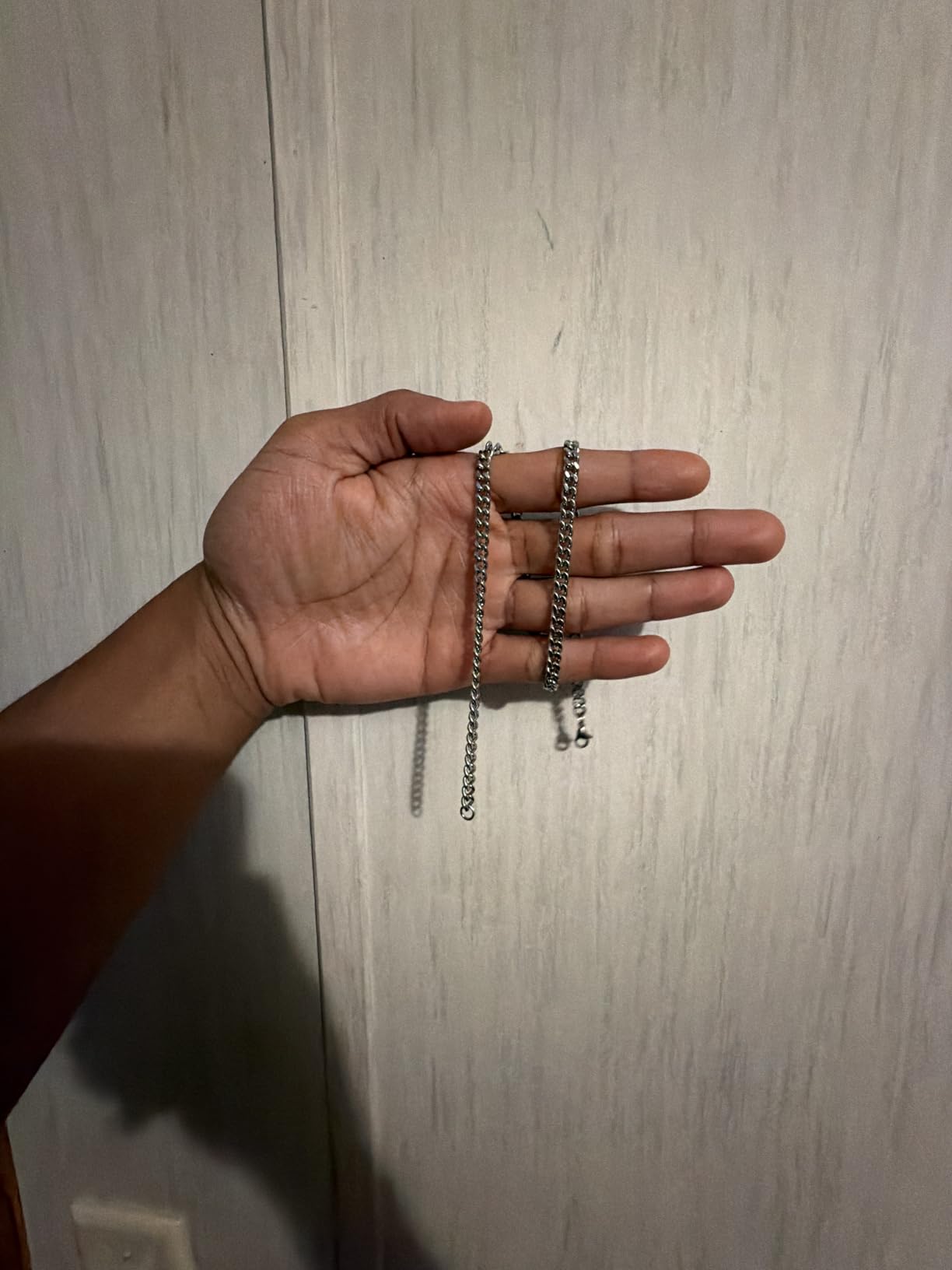 Reoxvo Stainless Steel Cuban Link Chain Necklaces Jewelry for Men customer photo 1