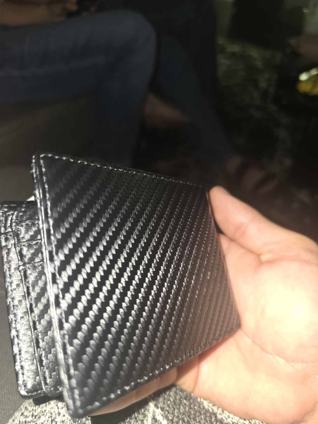 RUNBOX Wallet for Men -Slim Rfid Leather Mens Bifold Novelty Wallets 2 ID Window With Gift Box Men's Accessories customer photo 1