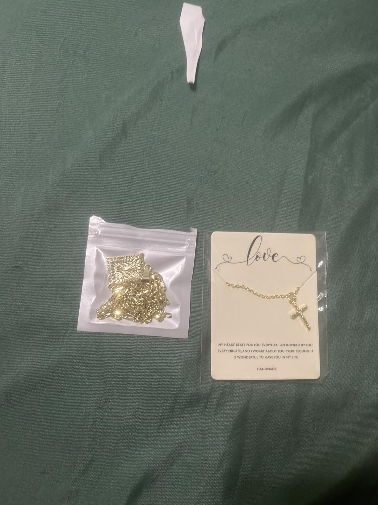 KELORIS PATH Gold Layered Initial Cross Necklace, 14K Gold Plated Layering Square Letter Pendant Figaro Chain Cross Choker from A-Z Capital Jewelry for Women Girls | 14K Gold Plated Square/Hexagon Letter Pendant with Figaro Chain, Stackable Jewelry Gifts, Capital from A to Z customer photo 2