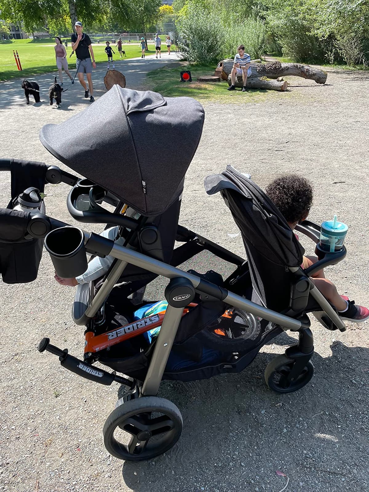 Graco Modes Nest2Grow Baby Stroller, Slide2Me Adjustable Seat, 4 Modes of Use from Infant Car Seat Carrier to a Double Stroller (both sold separately), Maison customer photo 1