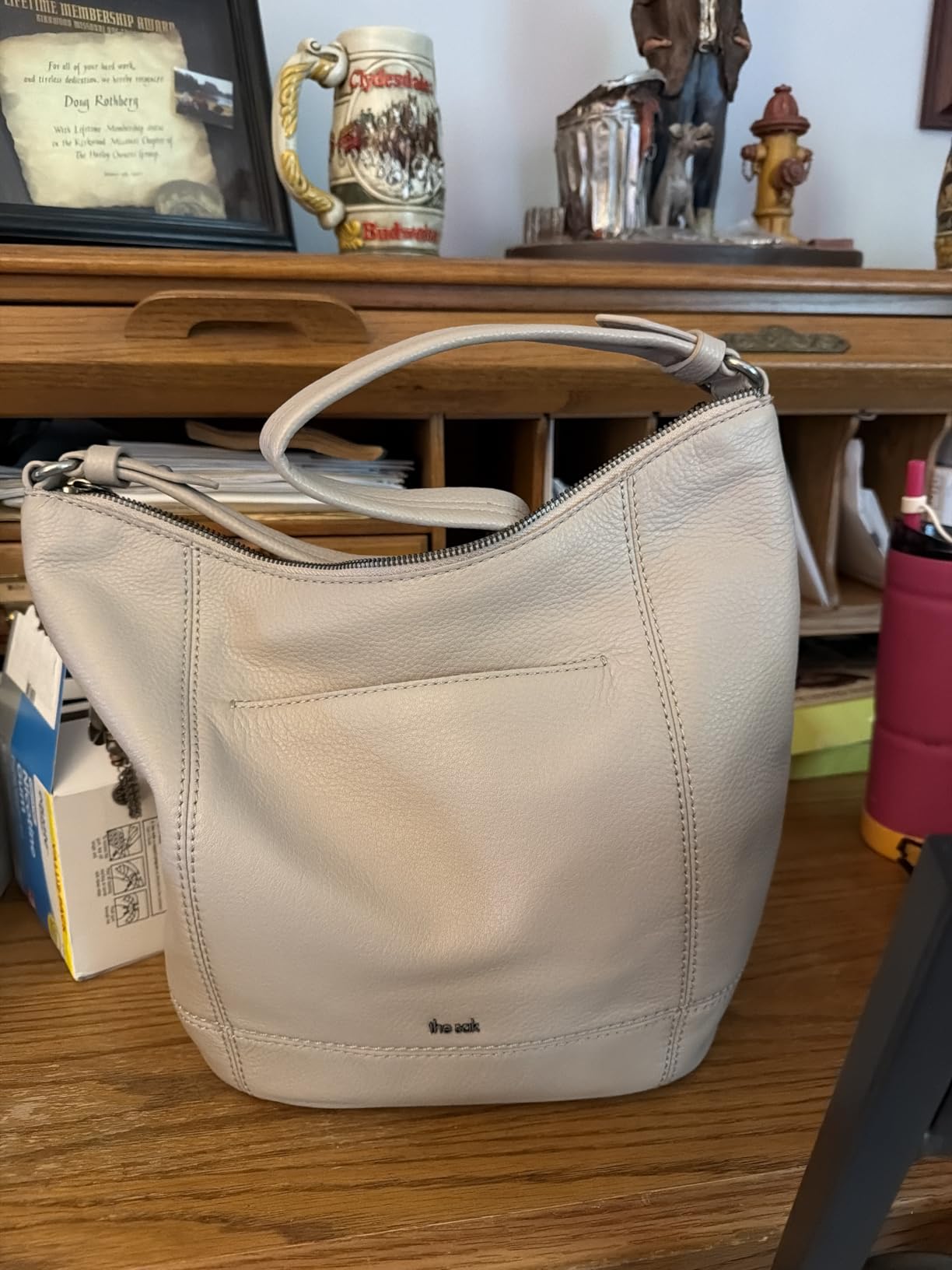 The Sak Sequoia Leather Hobo Bag - Large Slouchy Shoulder Purse, Zip Pocket customer photo 1
