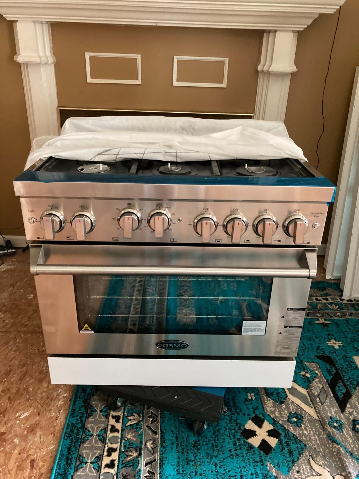 48 in. Vista Coll 6.6 cu ft 8 Burner Double Oven Gas Range, Stainless Steel customer photo 1