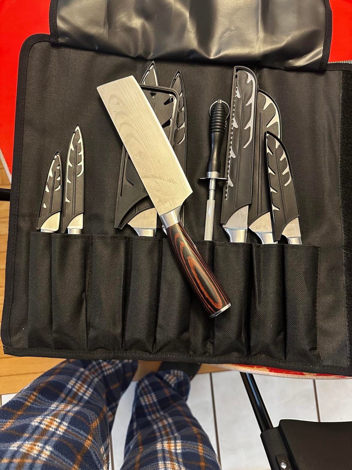 FULLHI Knife Set, 14pcs Japanese Knives Set, Premium German Stainless Steel chef Knife Set customer photo 2