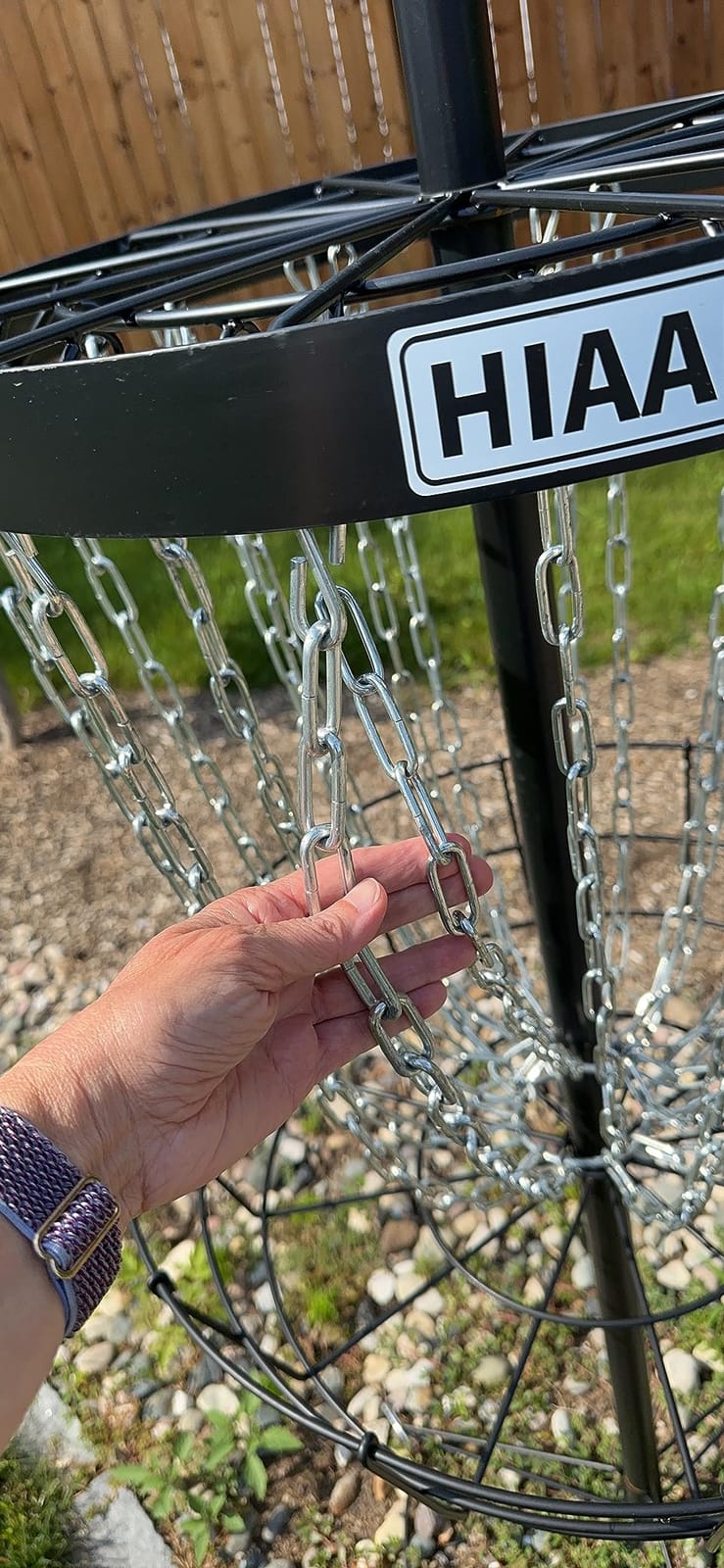 PDGA Approved HIAARO PRO Disc Golf Basket, Portable Disc Golf Target with Heavy Duty 24 Chains, Professional Disc Golf Basket customer photo 1