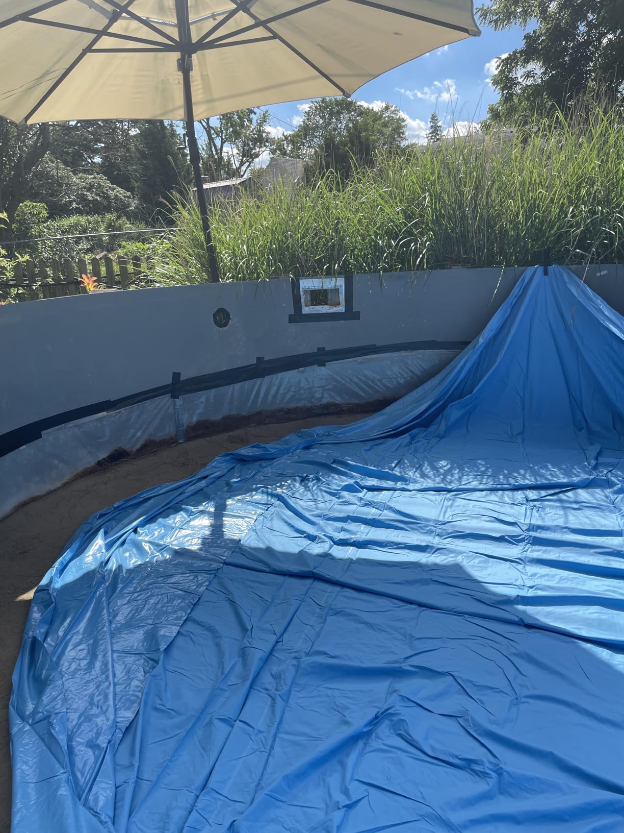 Blue Wave 15 ft Round Overlap Pool Liner for Above Ground Pools, Blue customer photo 1