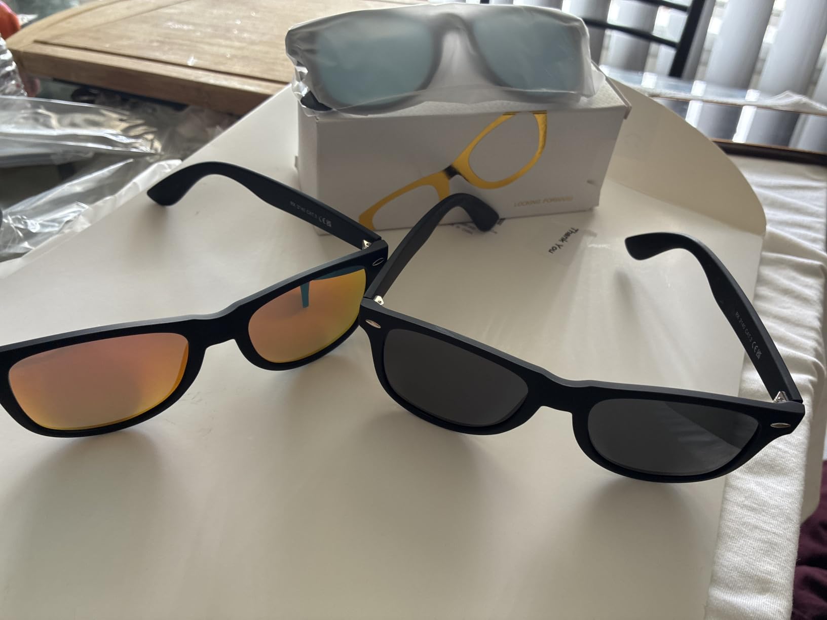 DEMIKOS Sunglasses Men Polarized Sunglasses for Mens Womens Retro Mirror Lens for Driving Fishing UV Protection customer photo 2