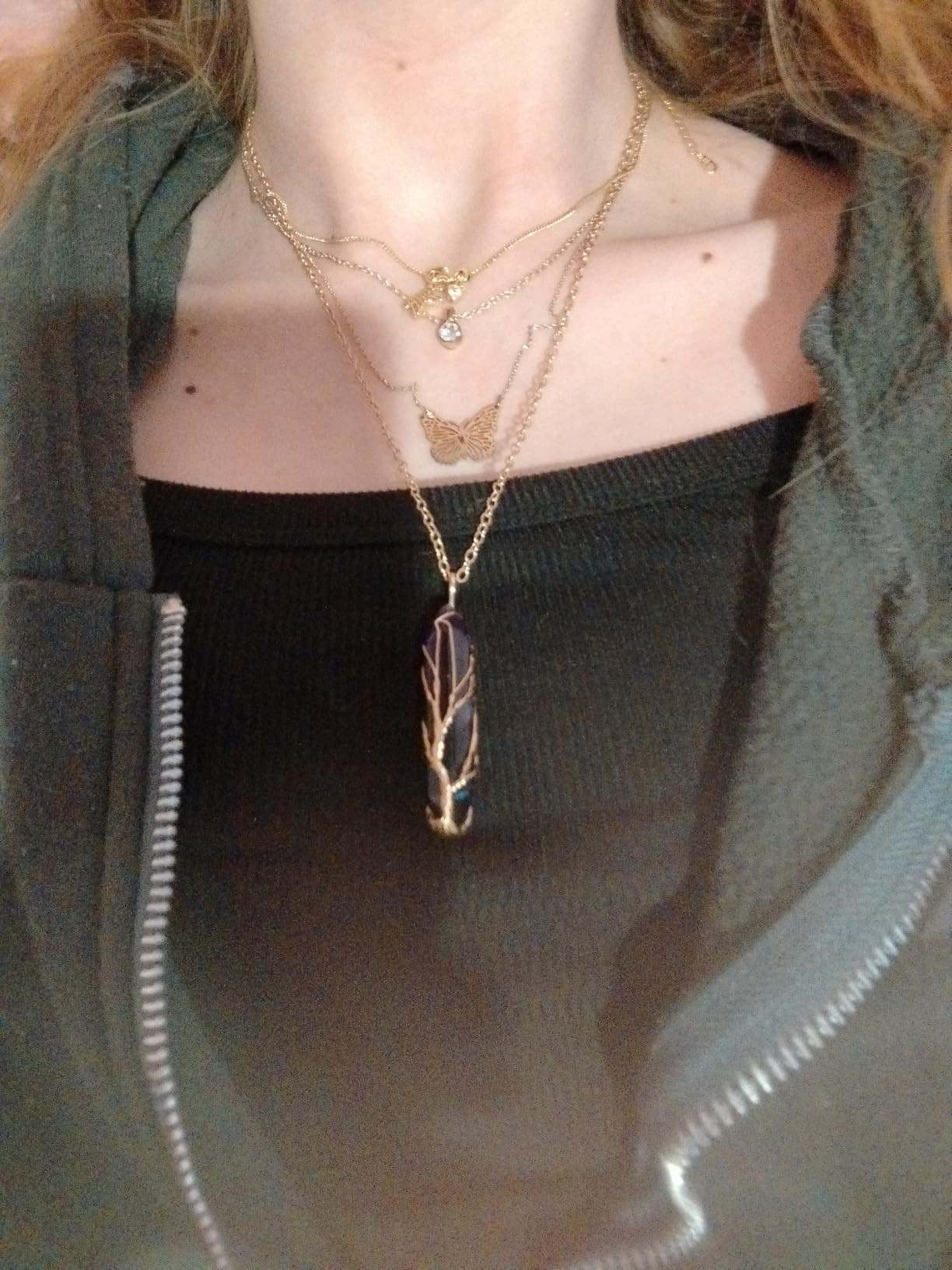VIBILIA Healing Crystal Tree of Life Necklace Gemstone Jewelry customer photo 1